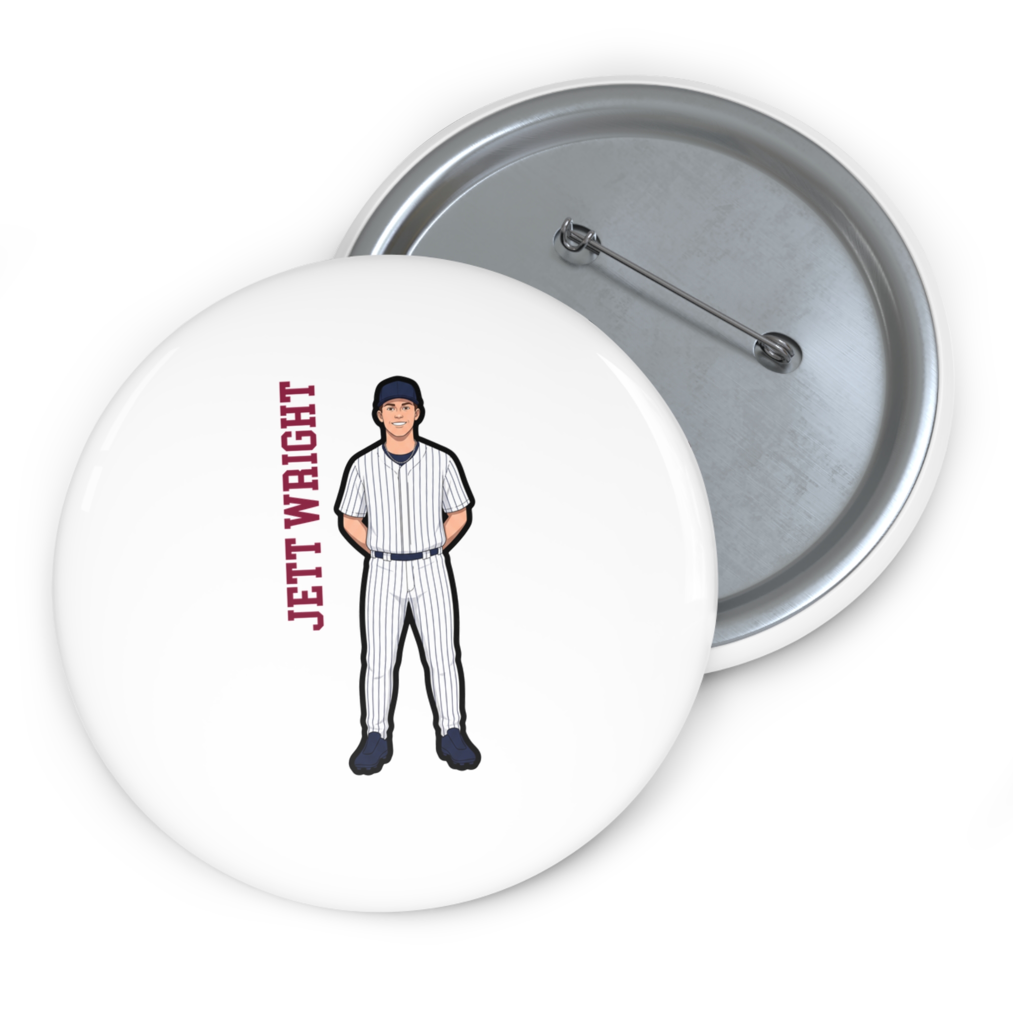 Game Day Pin — character_name_vertical in Classic