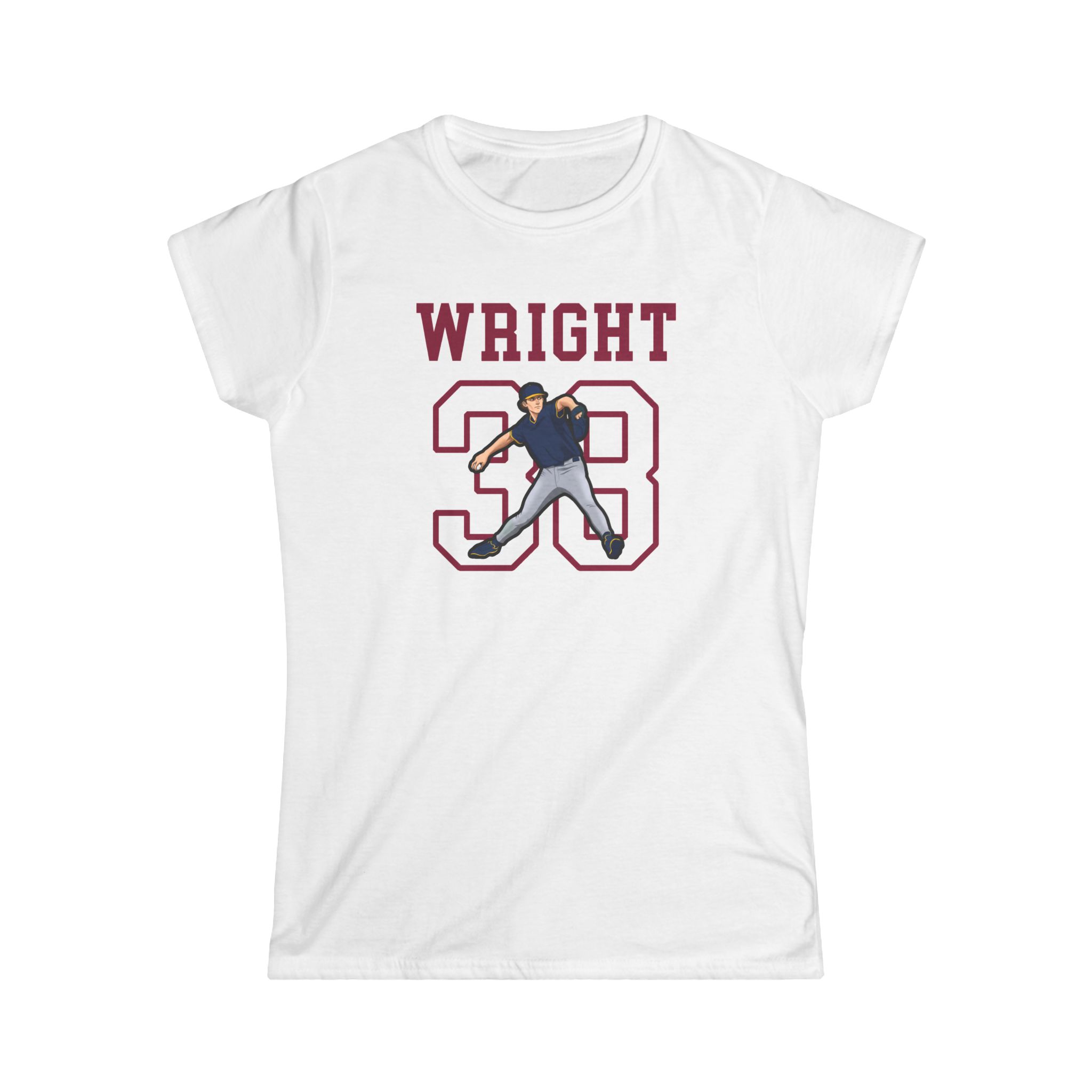 Women's Softstyle Tee — character_shirsey in White