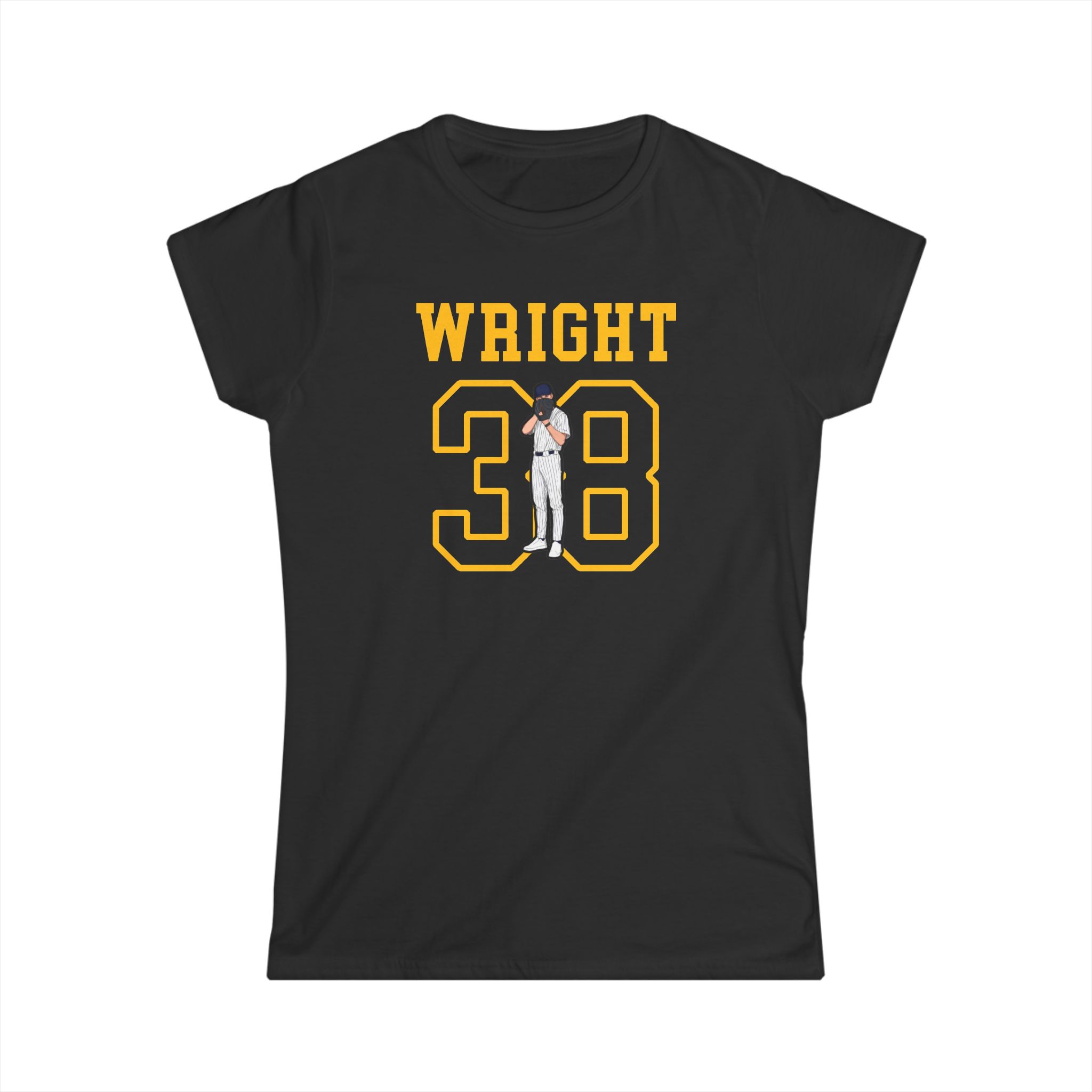 Women's Softstyle Tee — character_shirsey in Black
