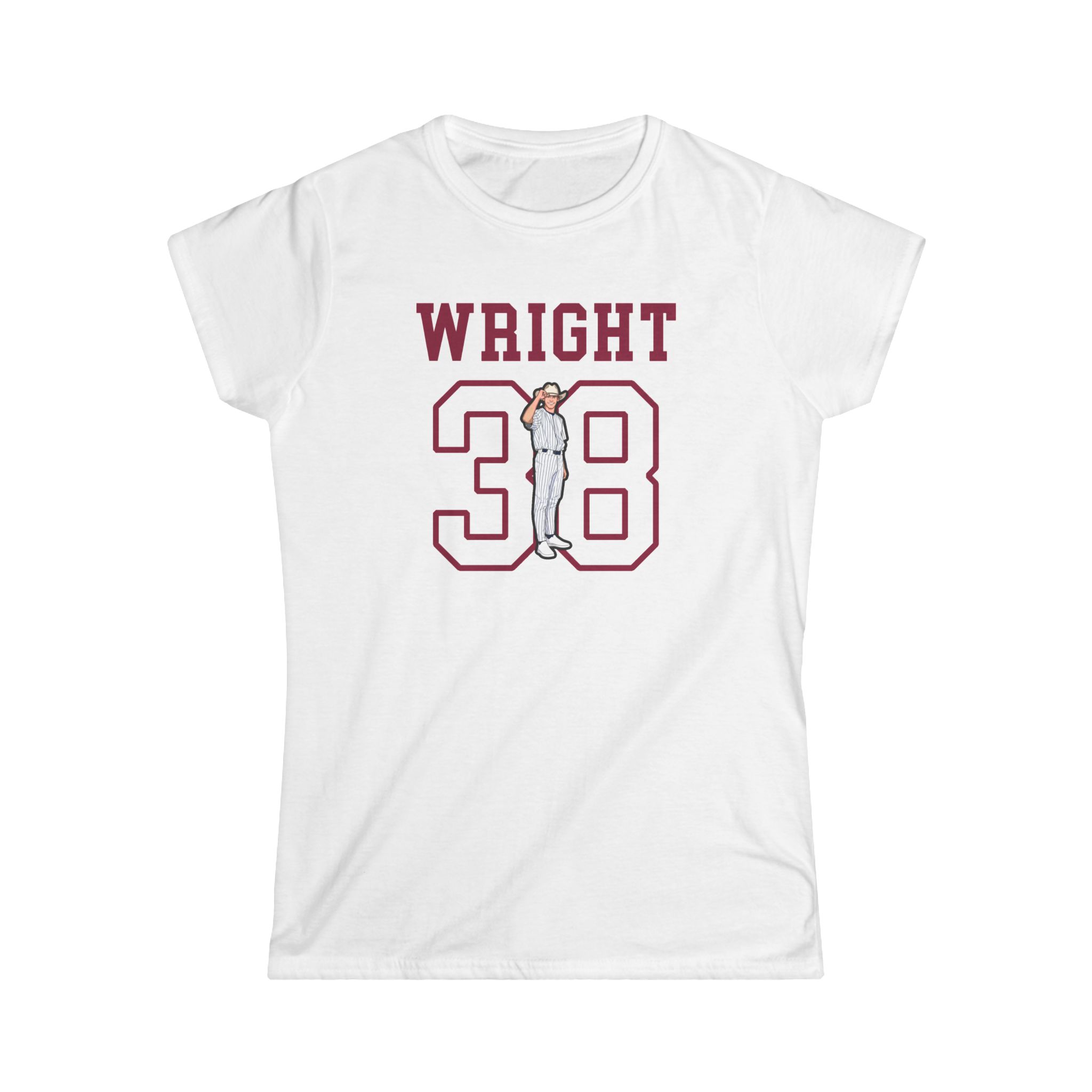 Women's Softstyle Tee — character_shirsey in White
