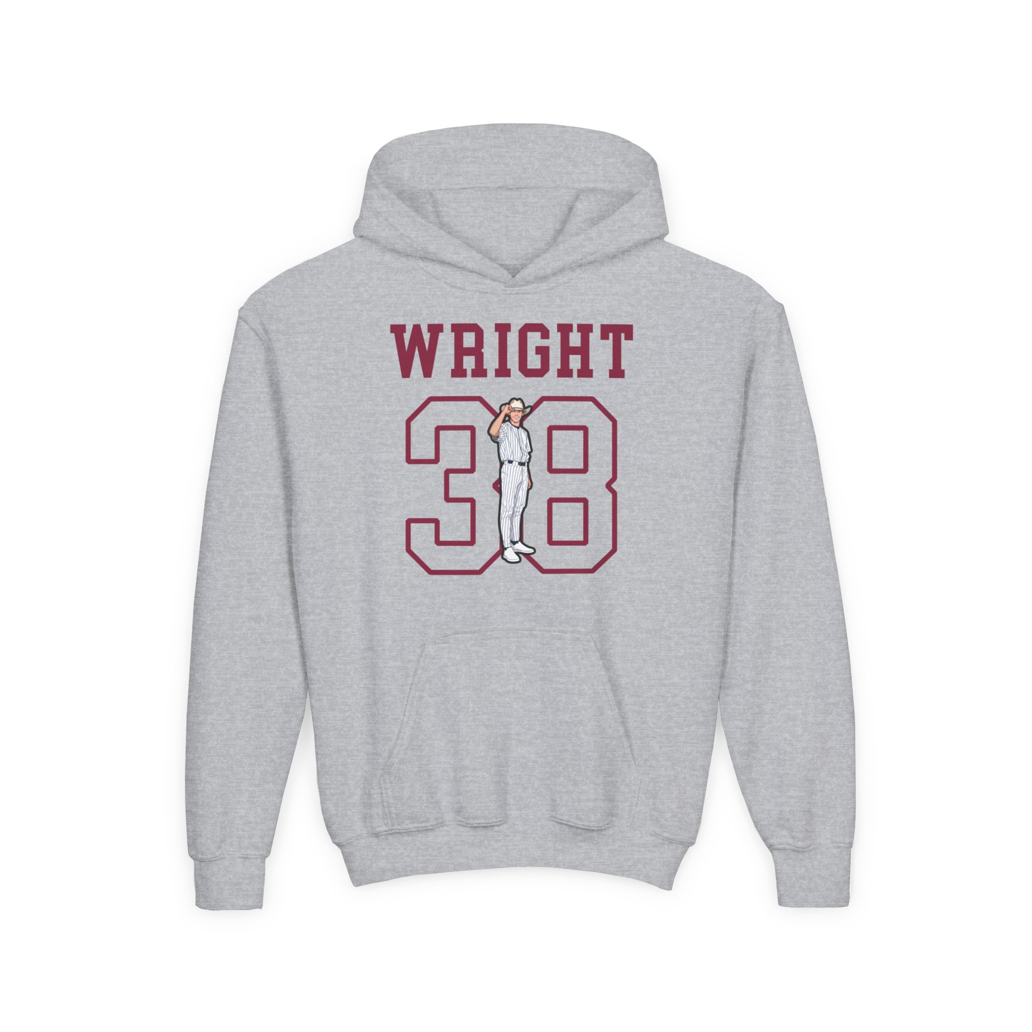 Youth Hoodie — character_shirsey in Grey