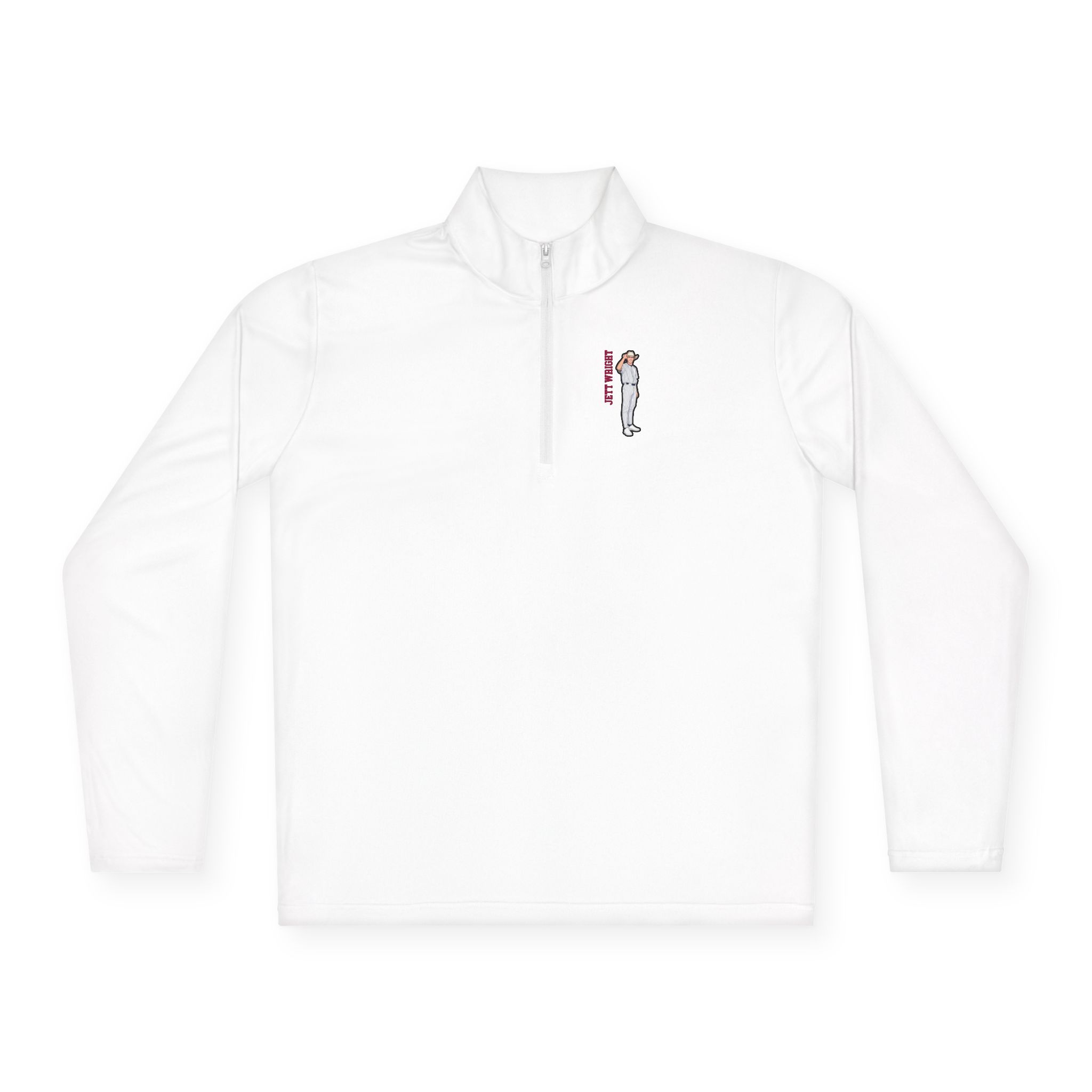Q-Zip Pullover — character_name_vertical in White