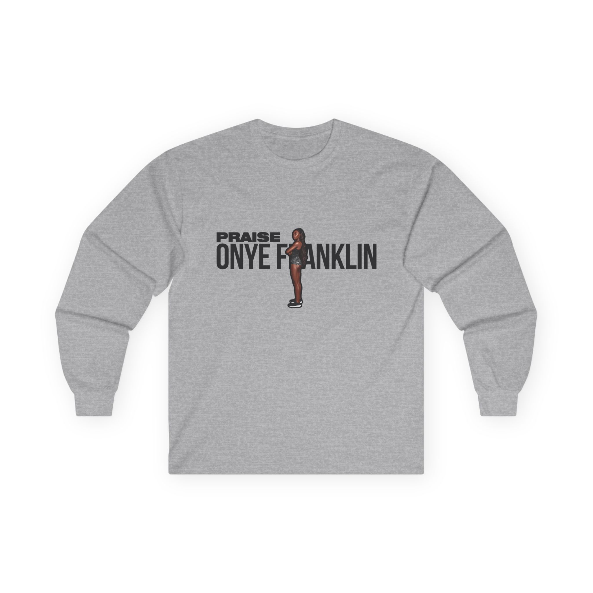Long Sleeve Tee — character_player_name in Grey