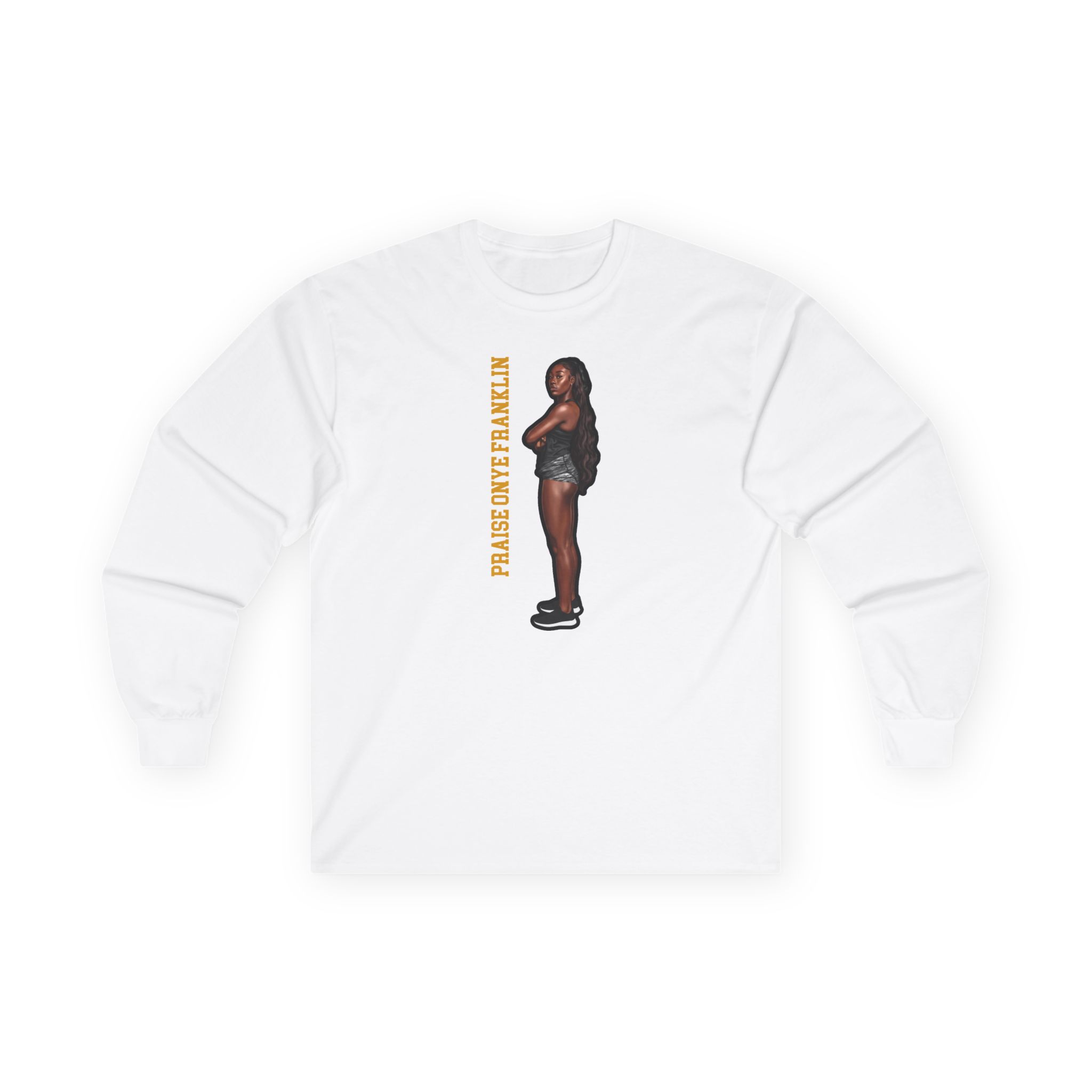 Long Sleeve Tee — character_name_vertical in White