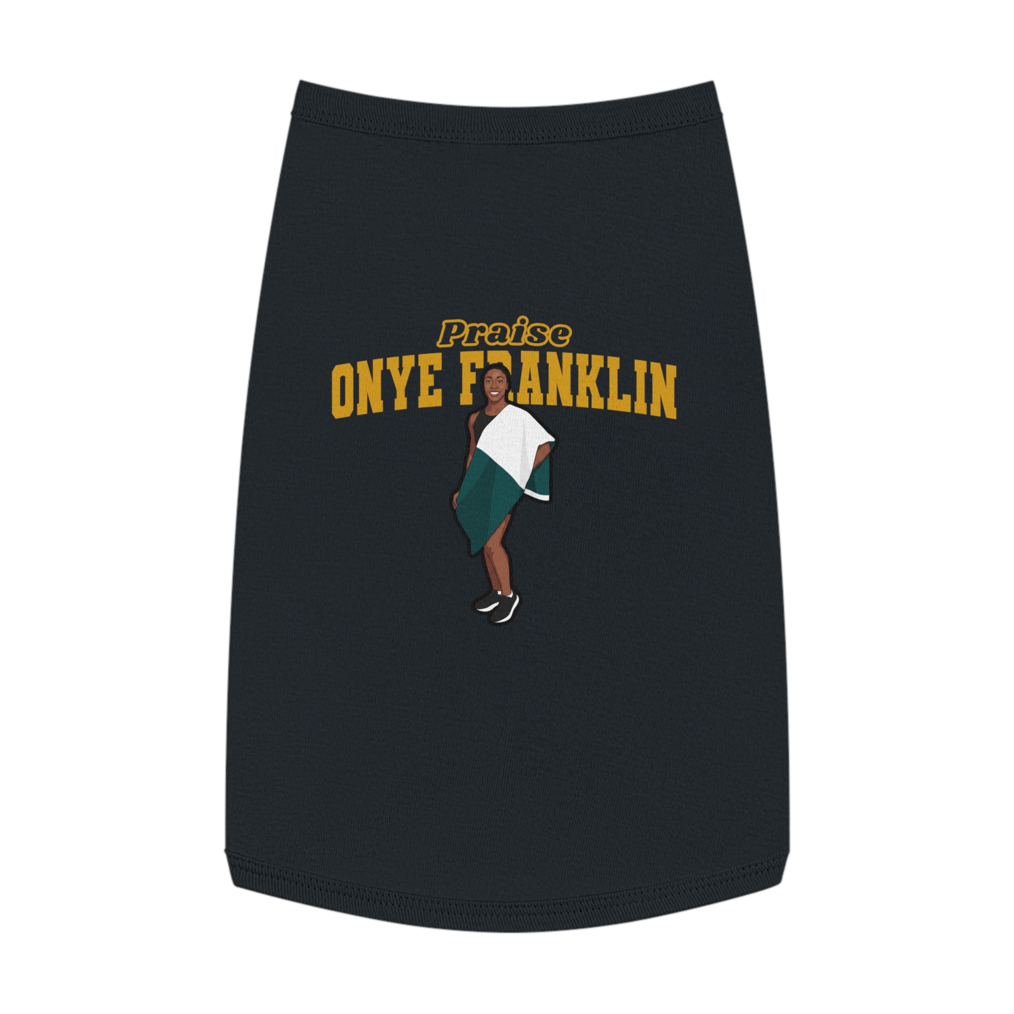 Pet Tank Top — character_name_arch in White