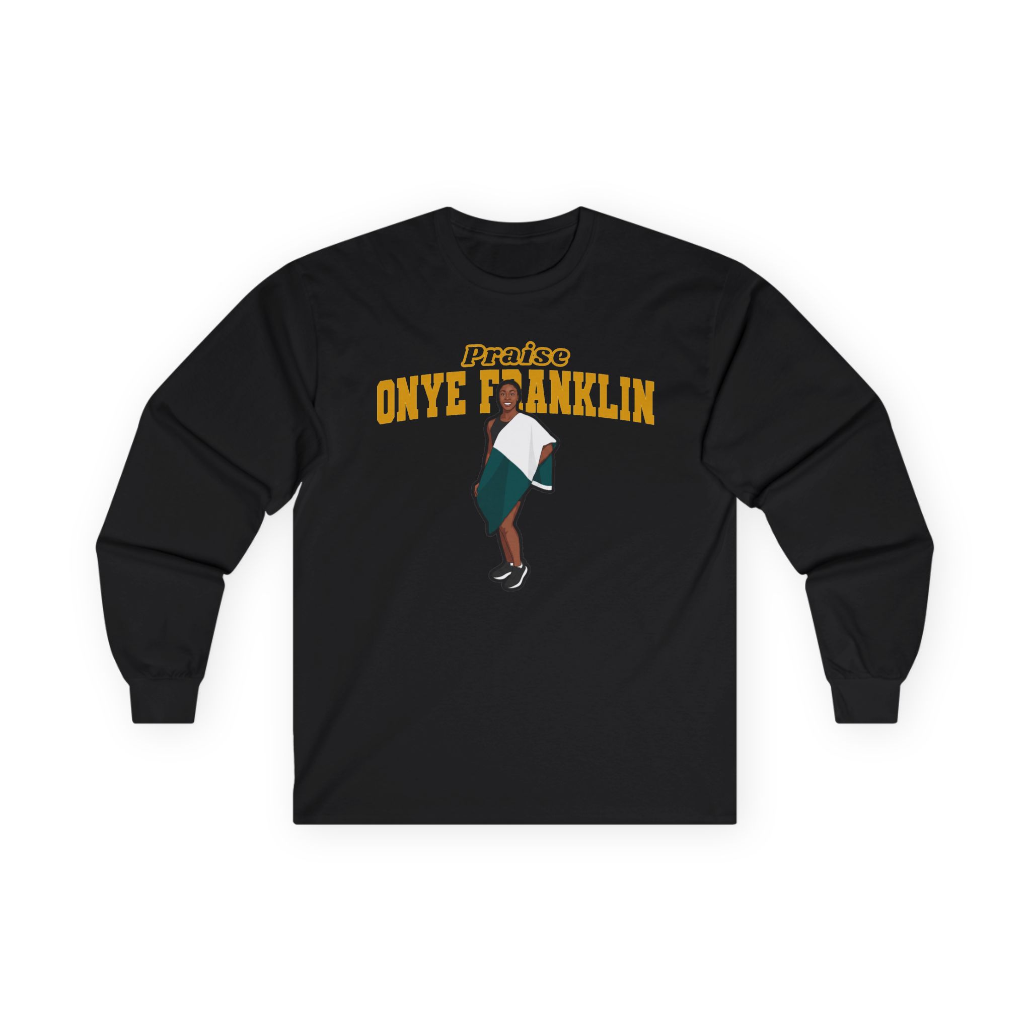 Long Sleeve Tee — character_name_arch in Black
