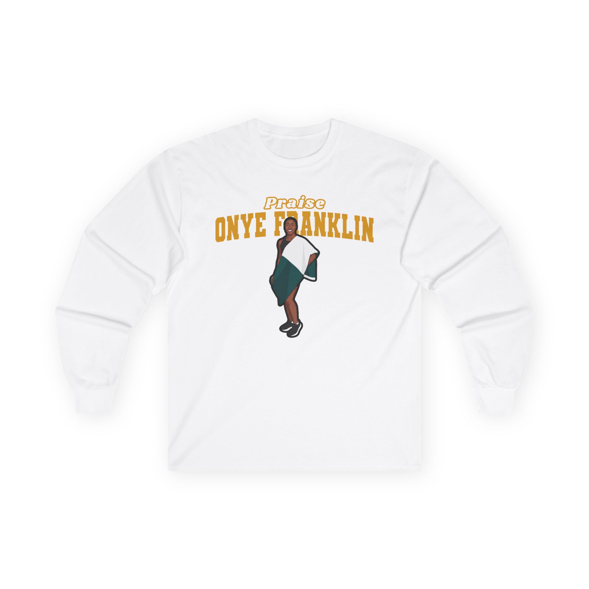 Long Sleeve Tee — character_name_arch in White