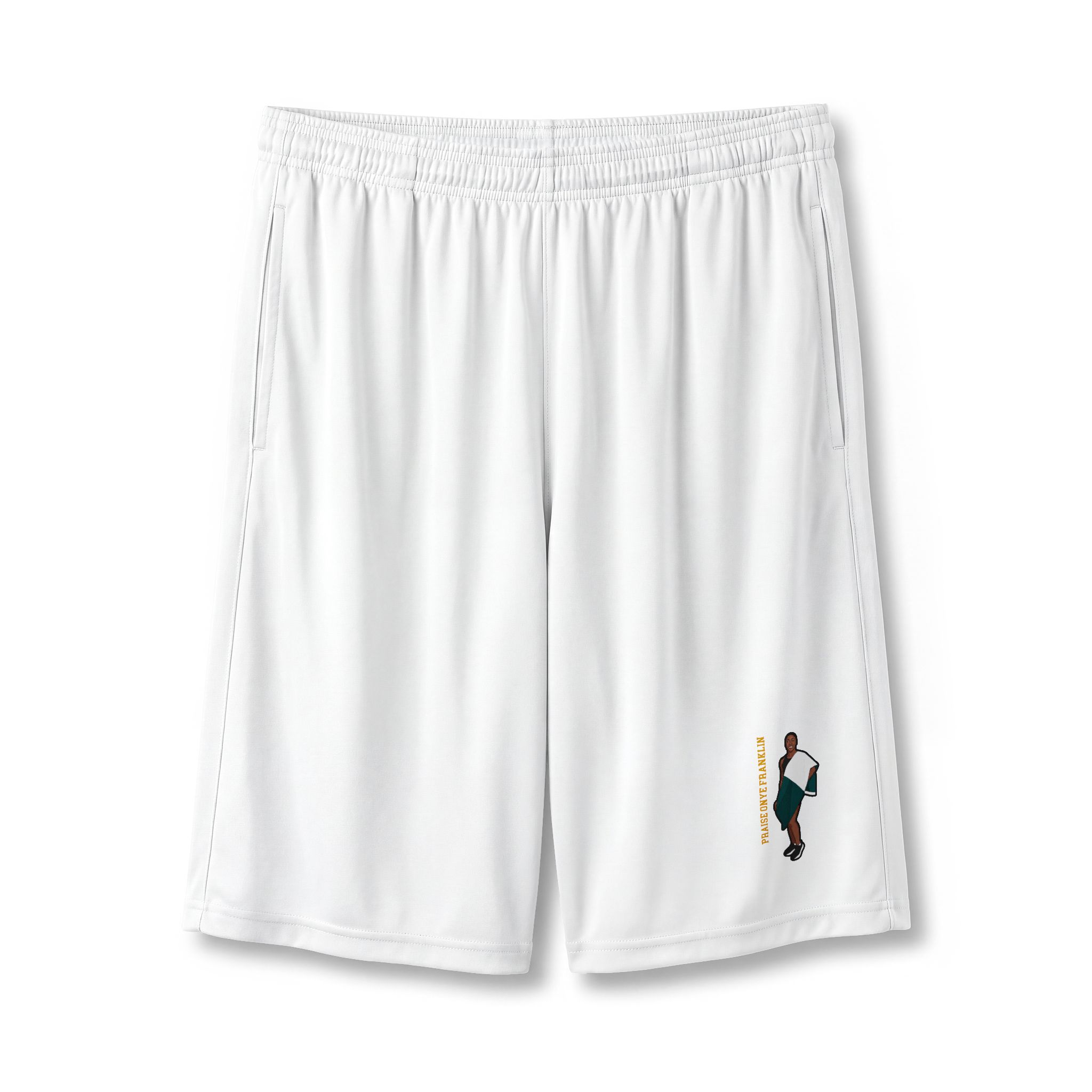 Shorts — character_name_vertical in White