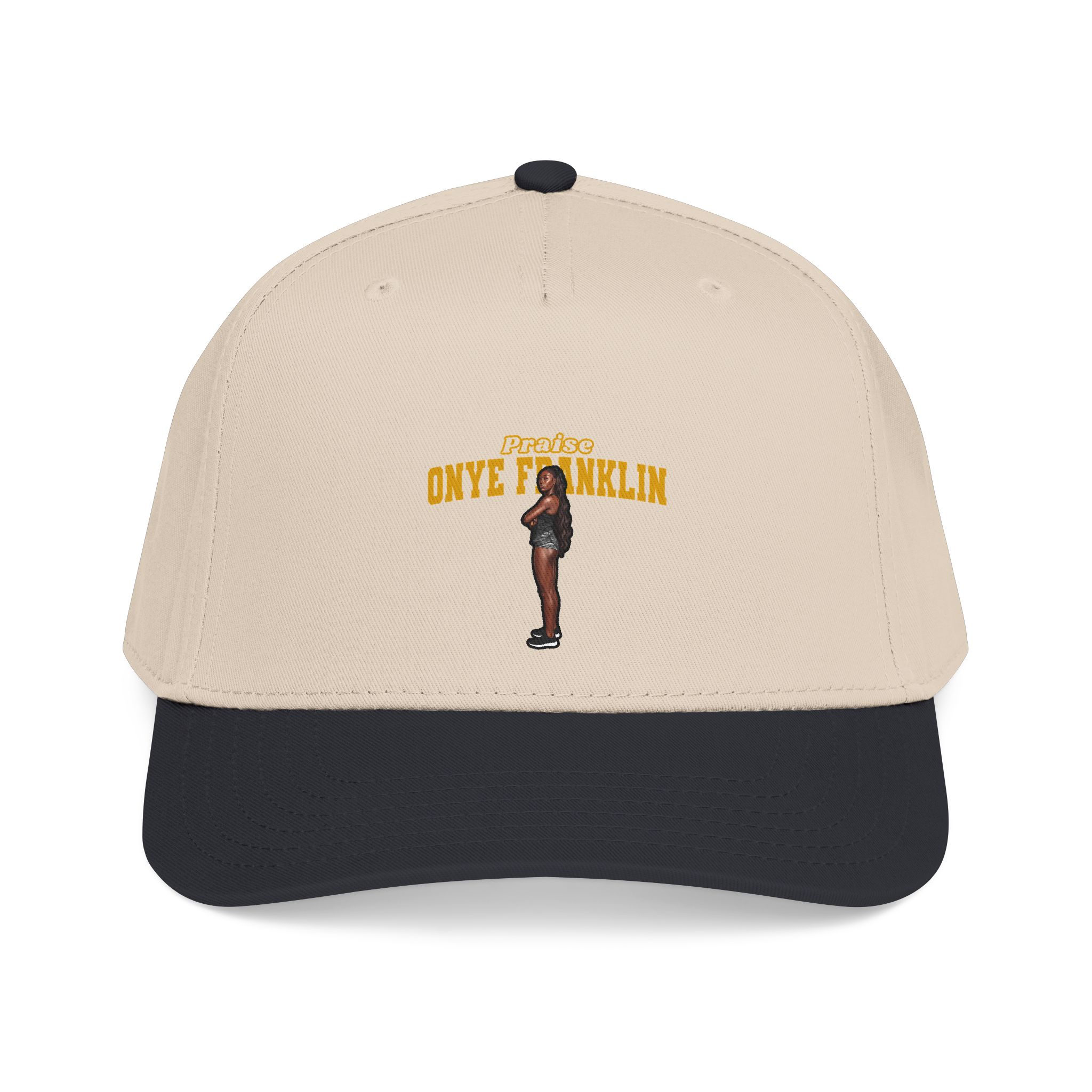 Baseball Cap — character_name_arch in Black / Natural