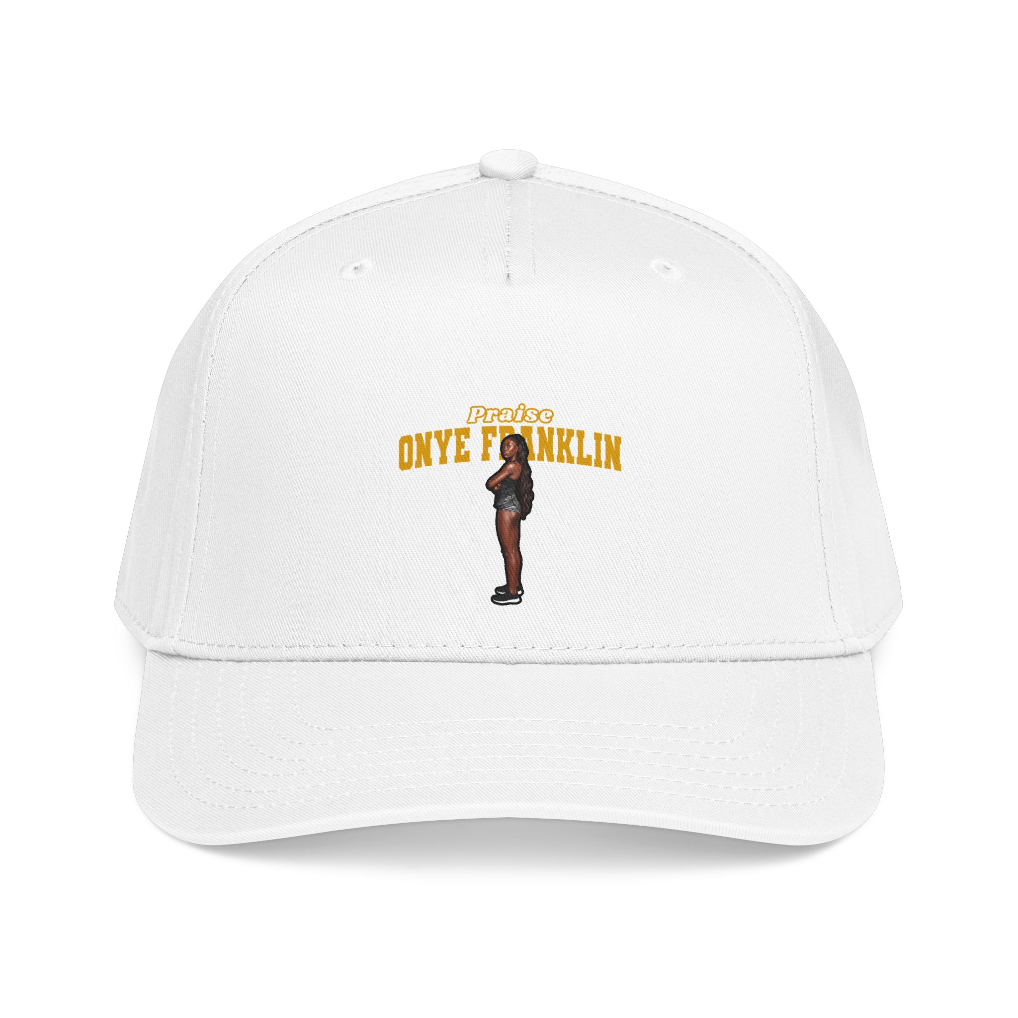 Baseball Cap — character_name_arch in White