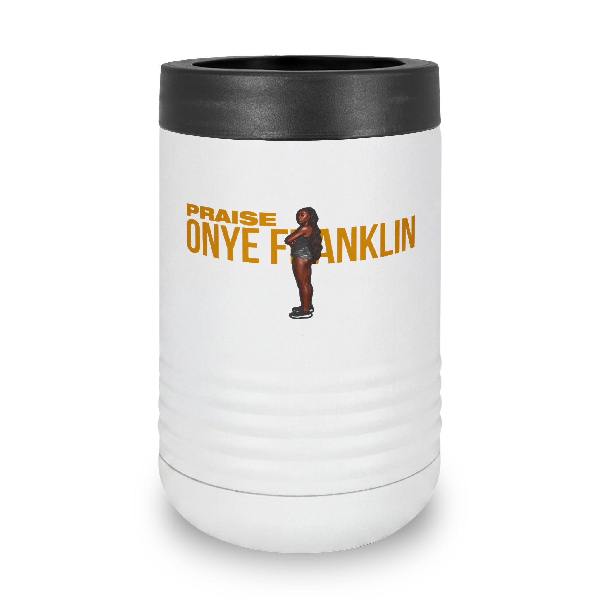 Stainless Can Cooler — character_player_name in White