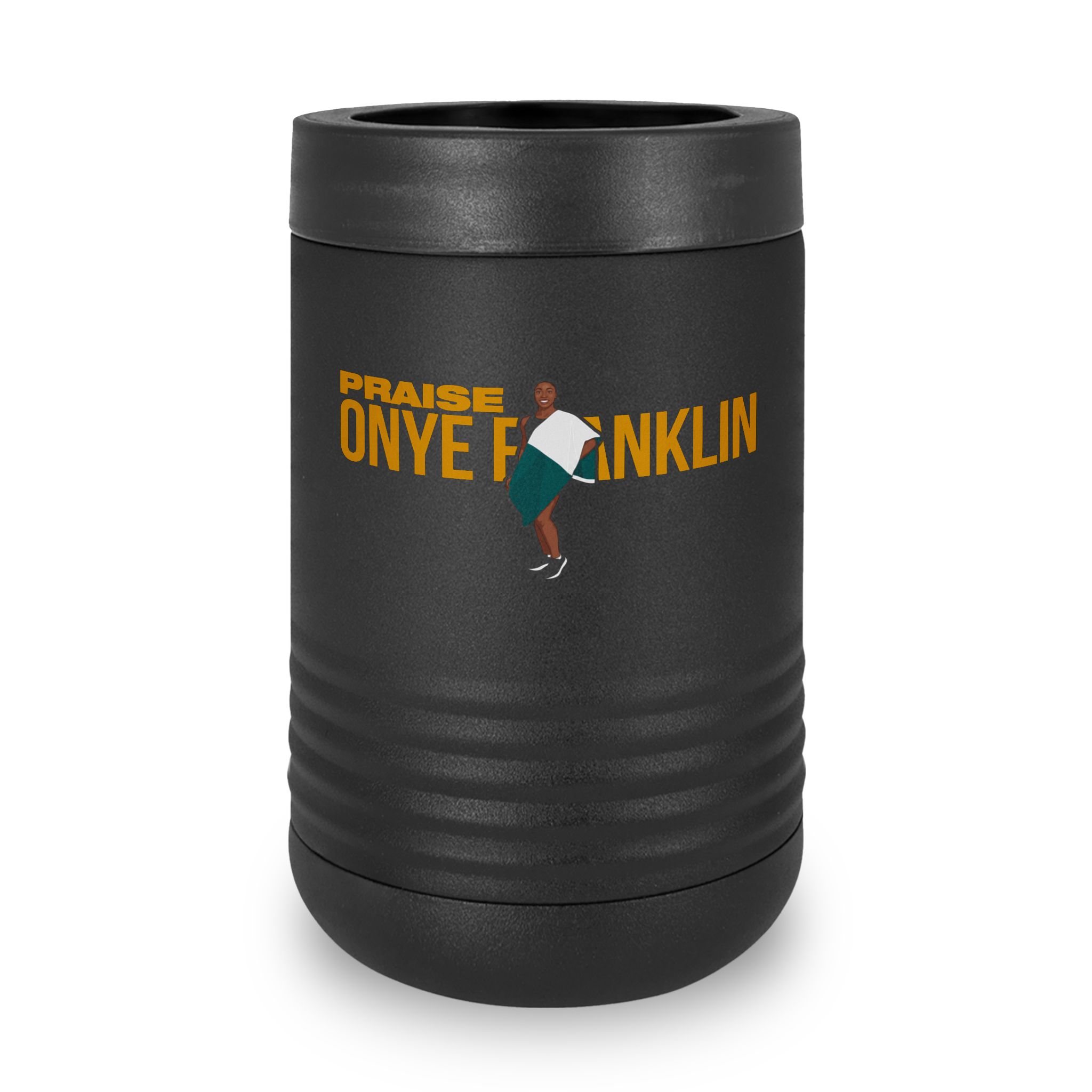 Stainless Can Cooler — character_player_name in Black