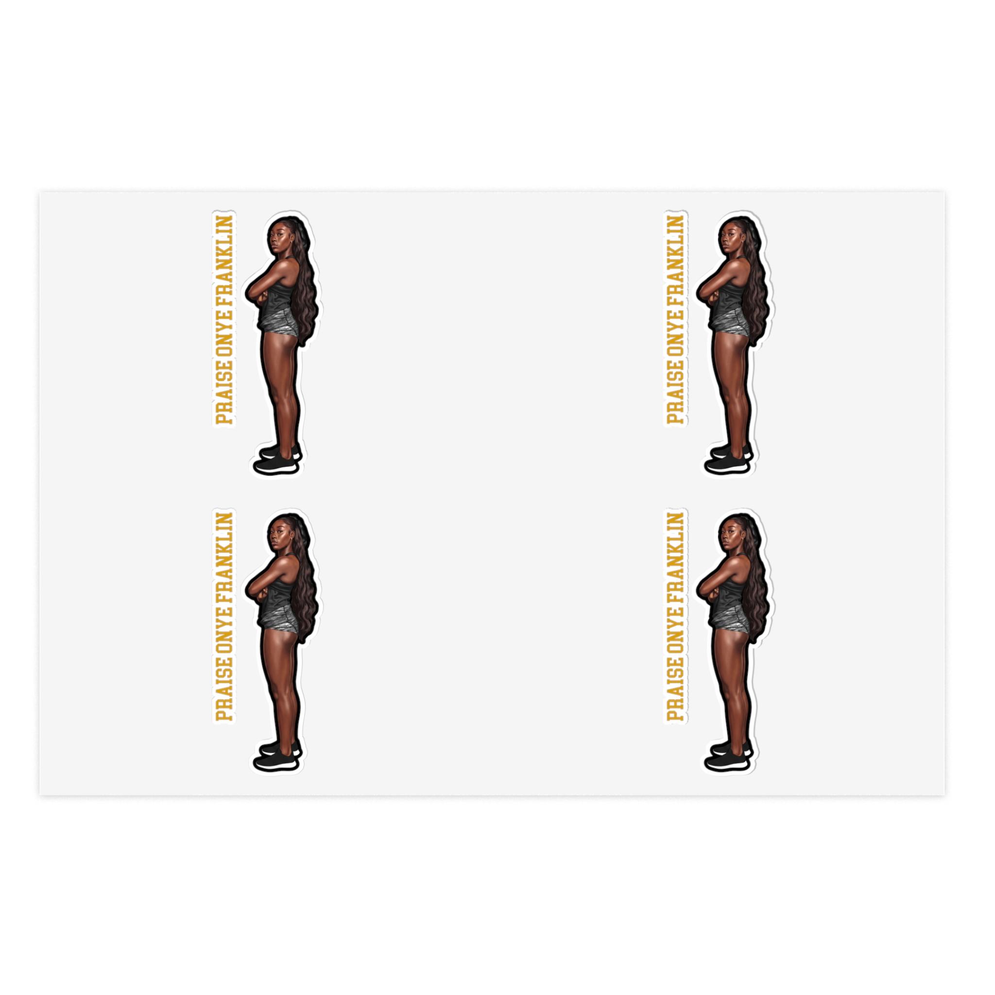 Sticker Sheet — character_name_vertical in Classic