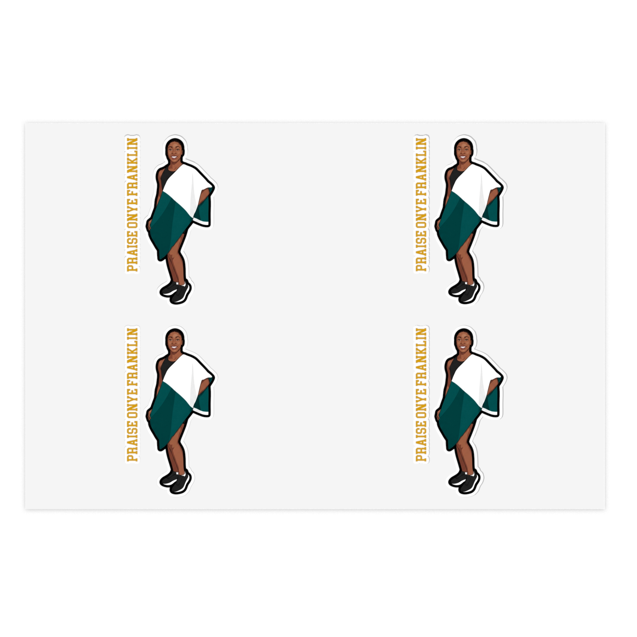 Sticker Sheet — character_name_vertical in Classic