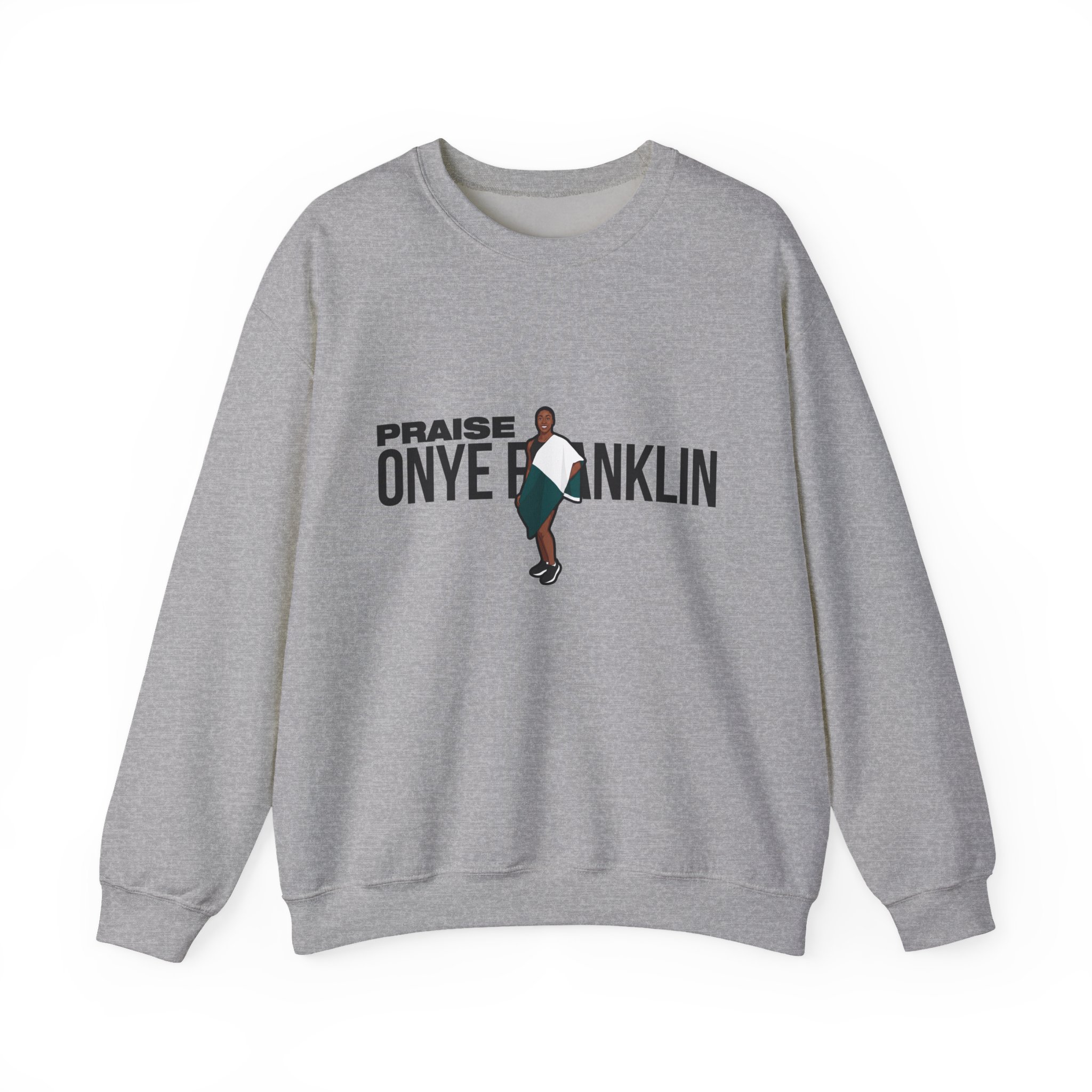 Crewneck Sweatshirt — character_player_name in Grey