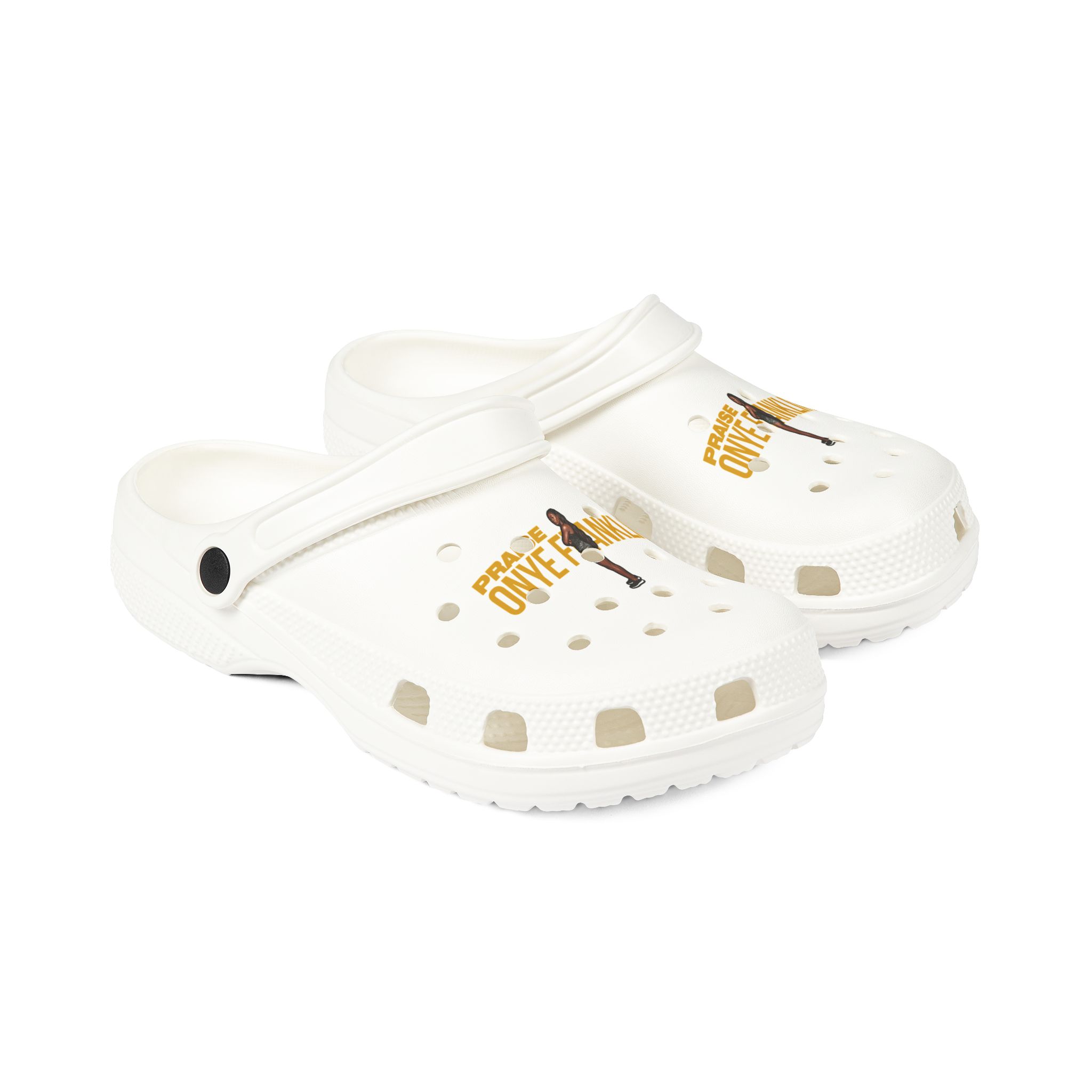 Rubber Clogs — character_player_name in White