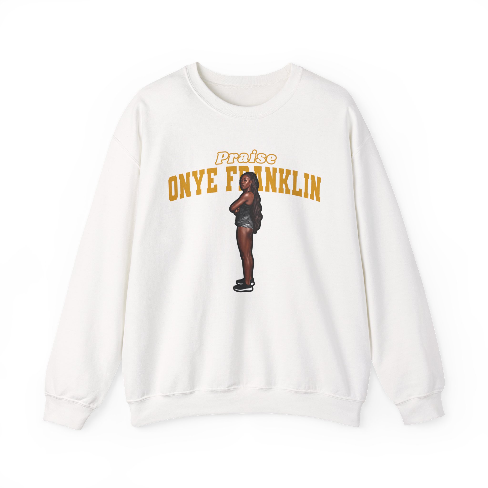 Crewneck Sweatshirt — character_name_arch in White