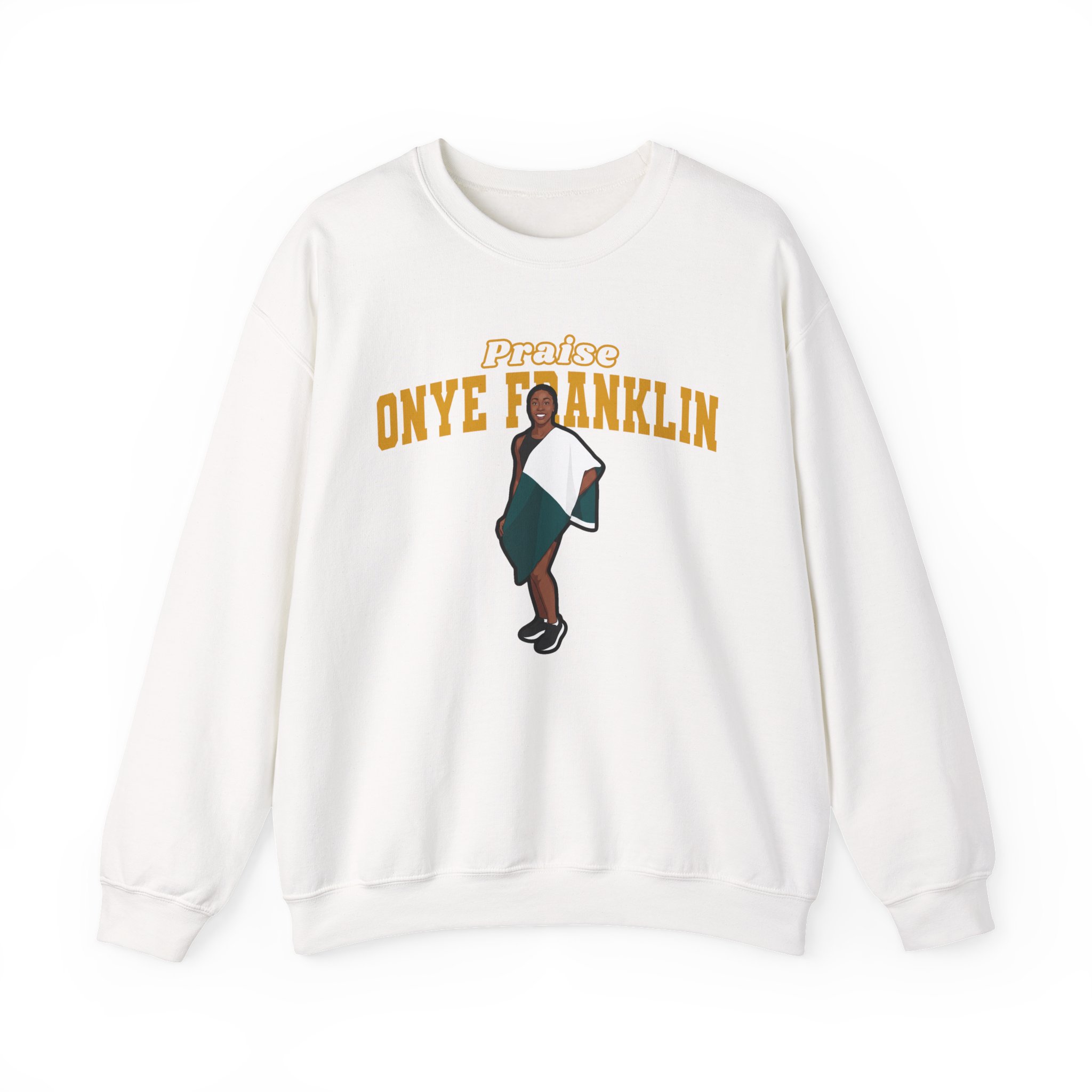 Crewneck Sweatshirt — character_name_arch in White