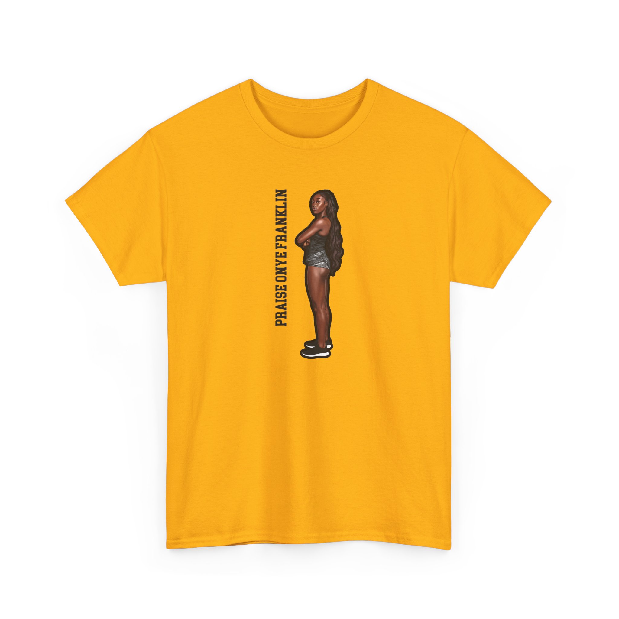 Tee — character_name_vertical in Gold