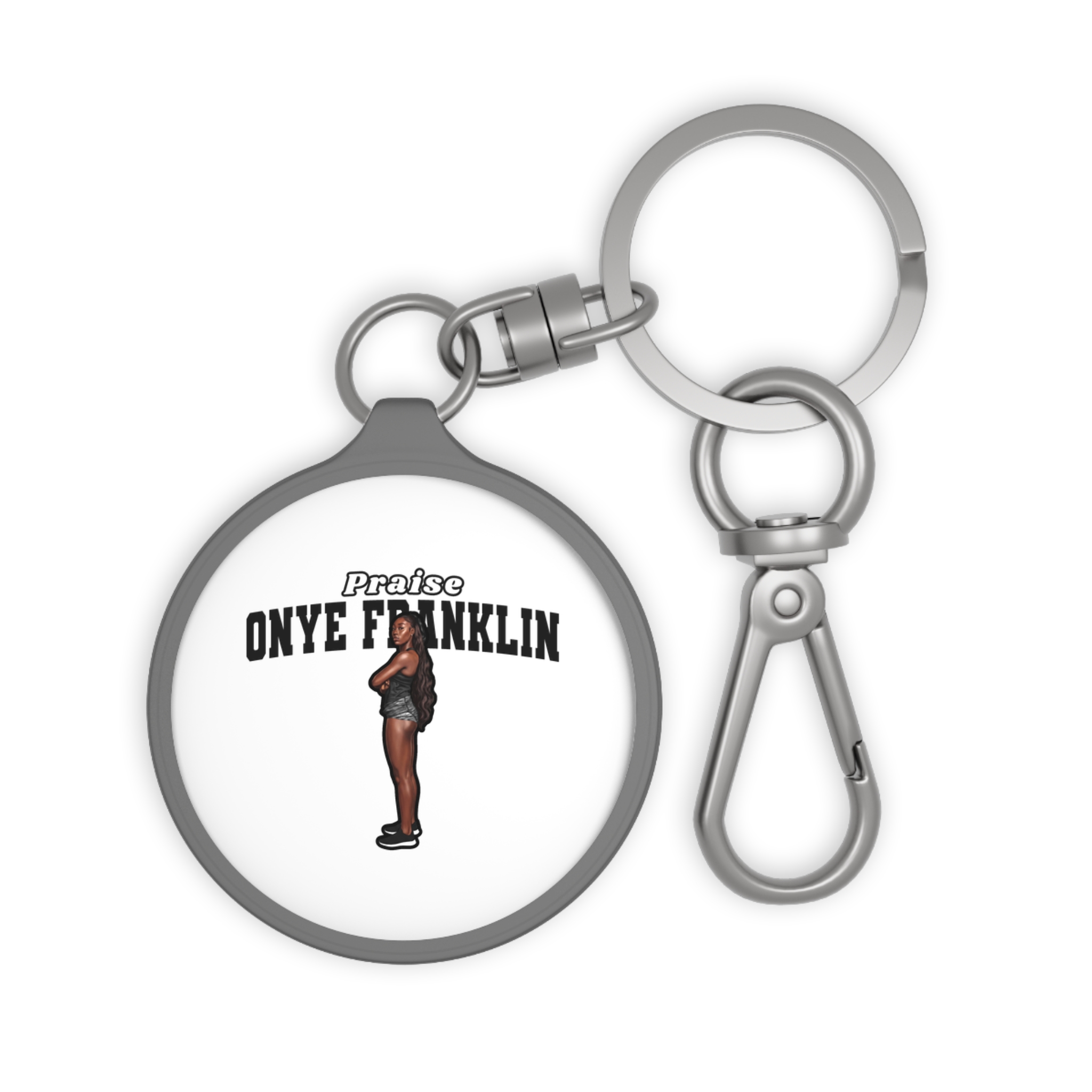 Keychain — character_name_arch in Grey