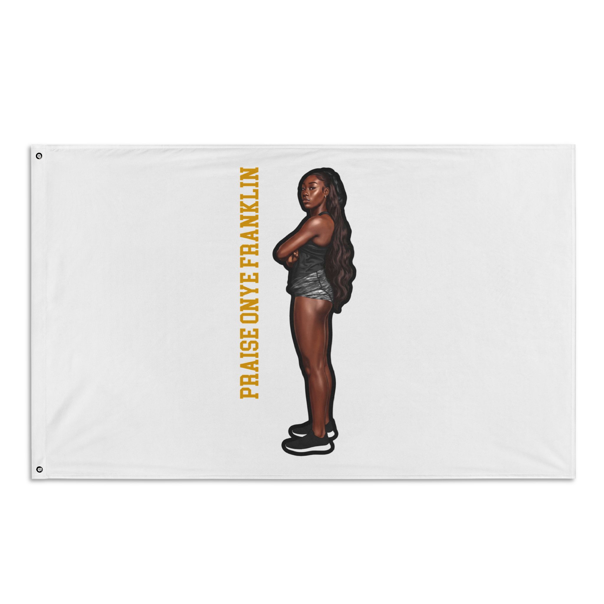 Flag (35 × 56 in) — character_name_vertical in Classic