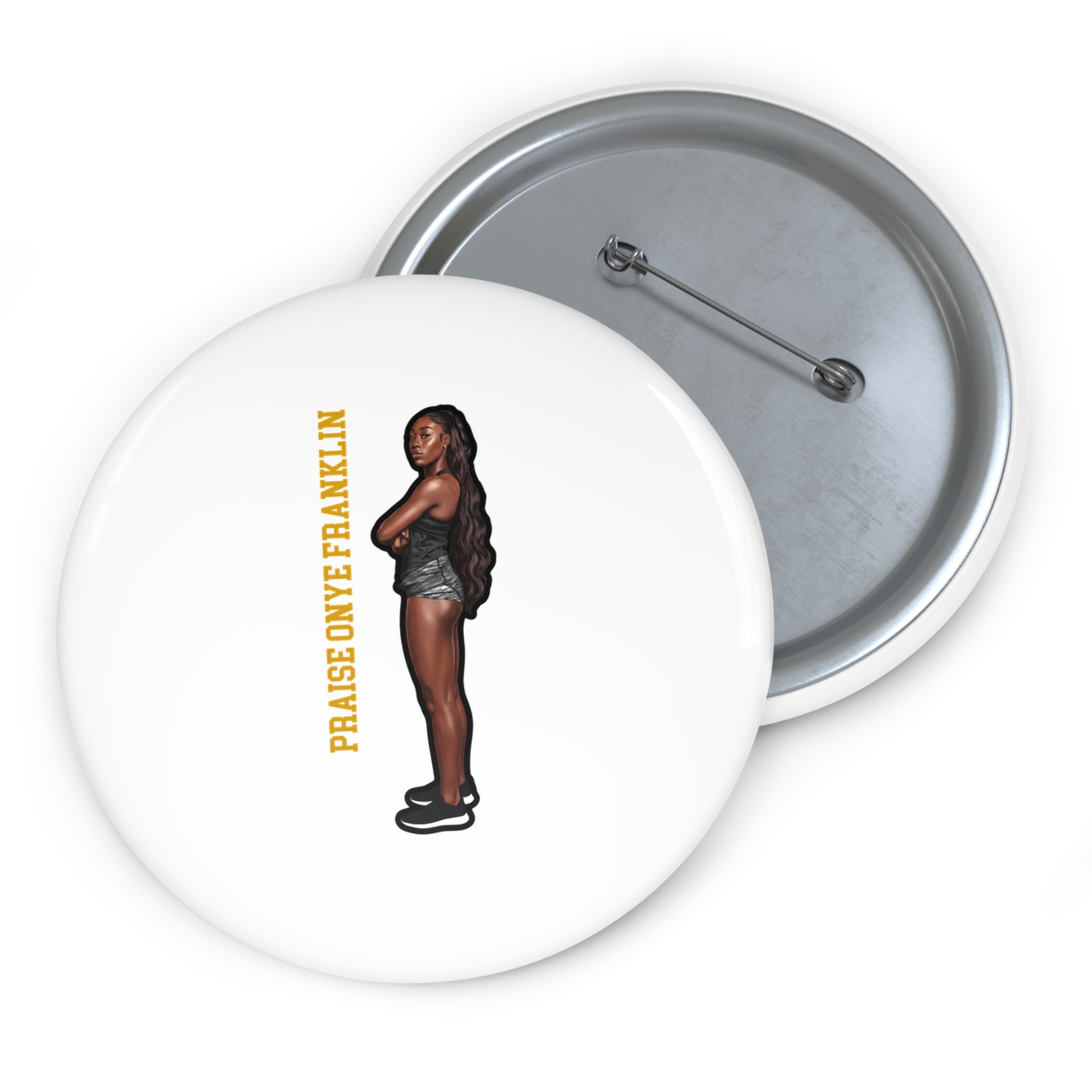 Game Day Pin — character_name_vertical in Classic