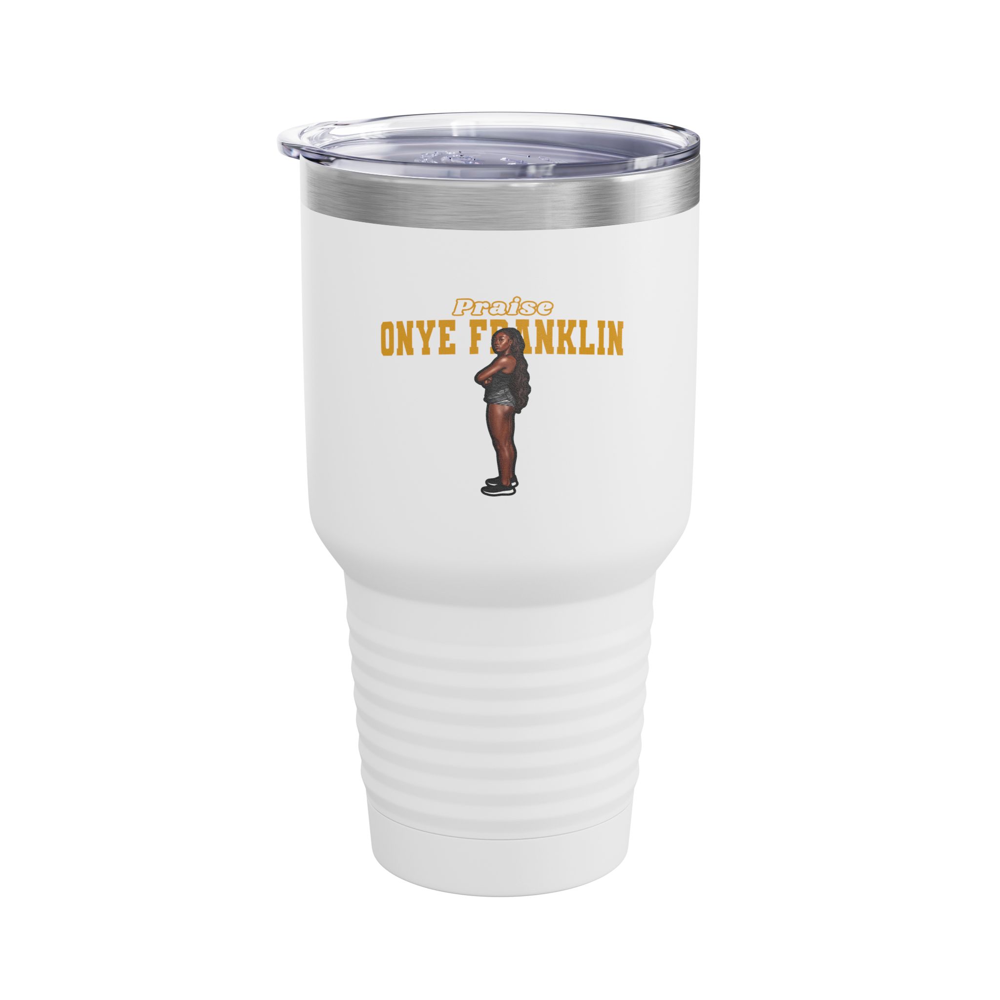 30oz Tumbler — character_name_arch in White