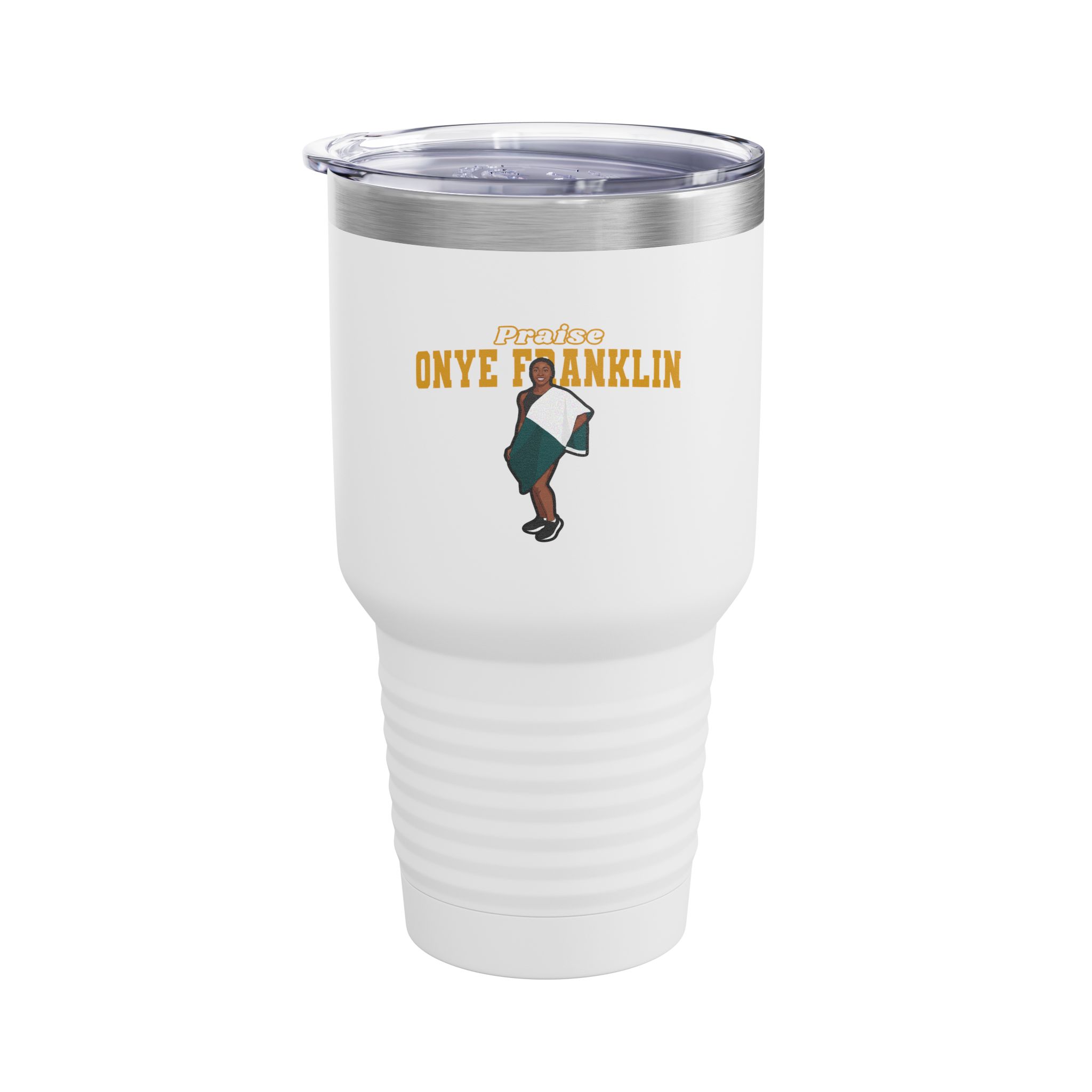 30oz Tumbler — character_name_arch in White
