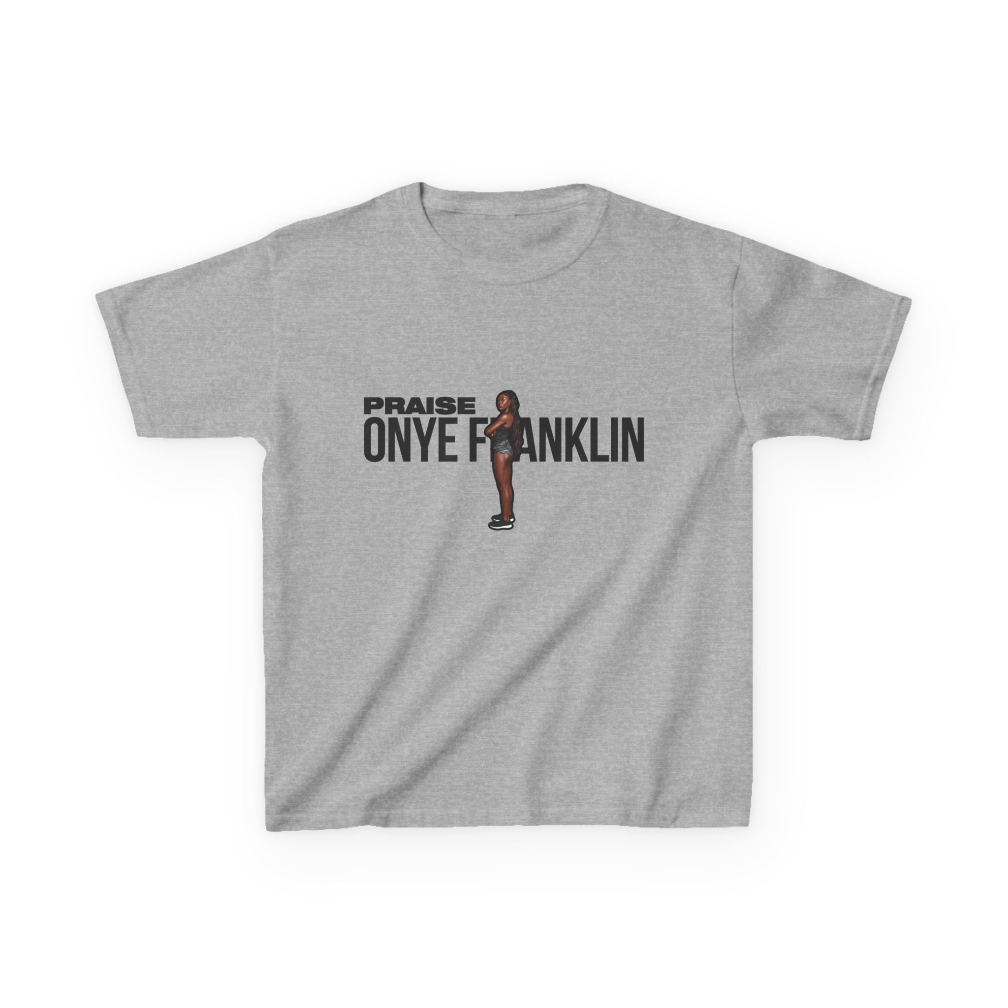 Youth Tee — character_player_name in Grey
