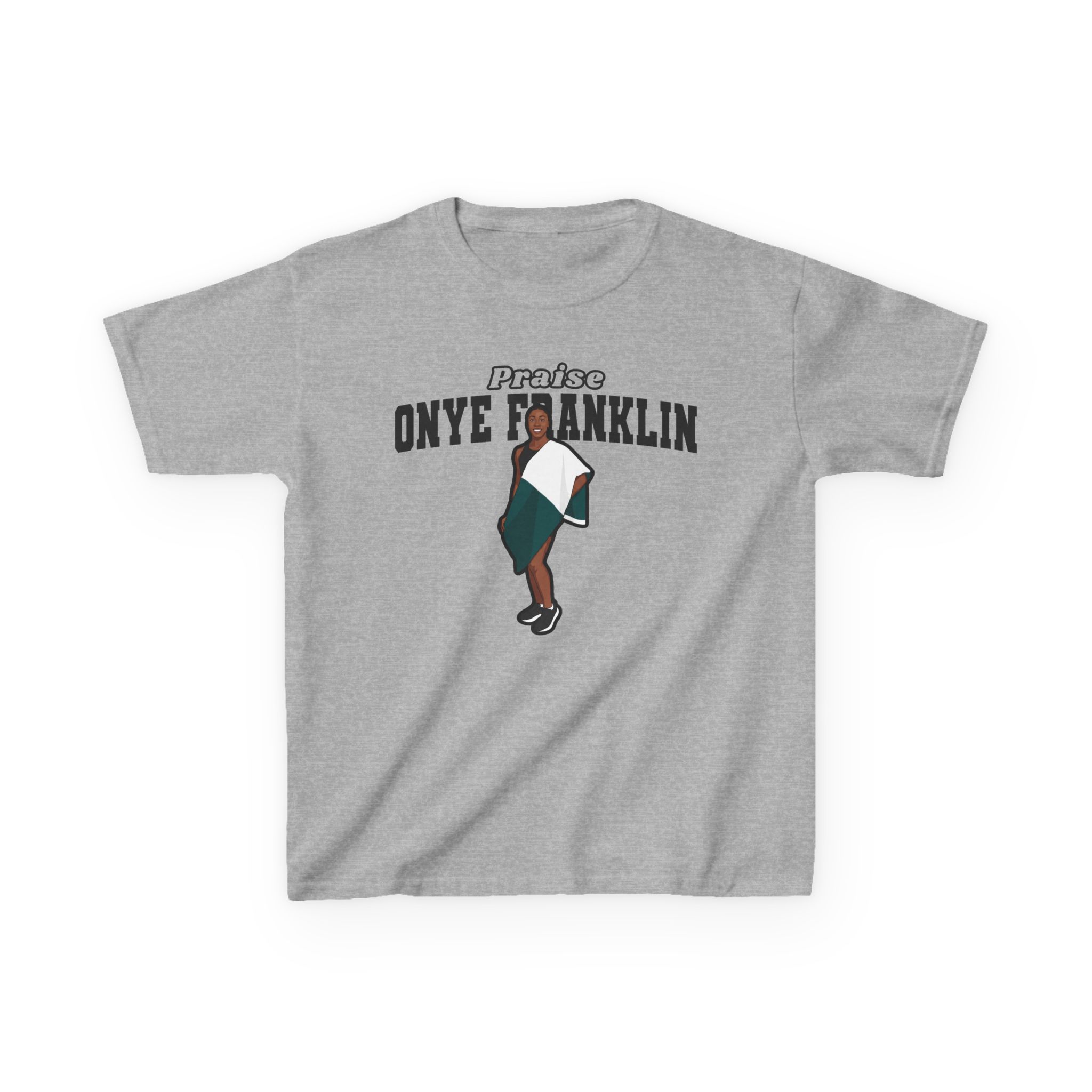 Youth Tee — character_name_arch in Grey