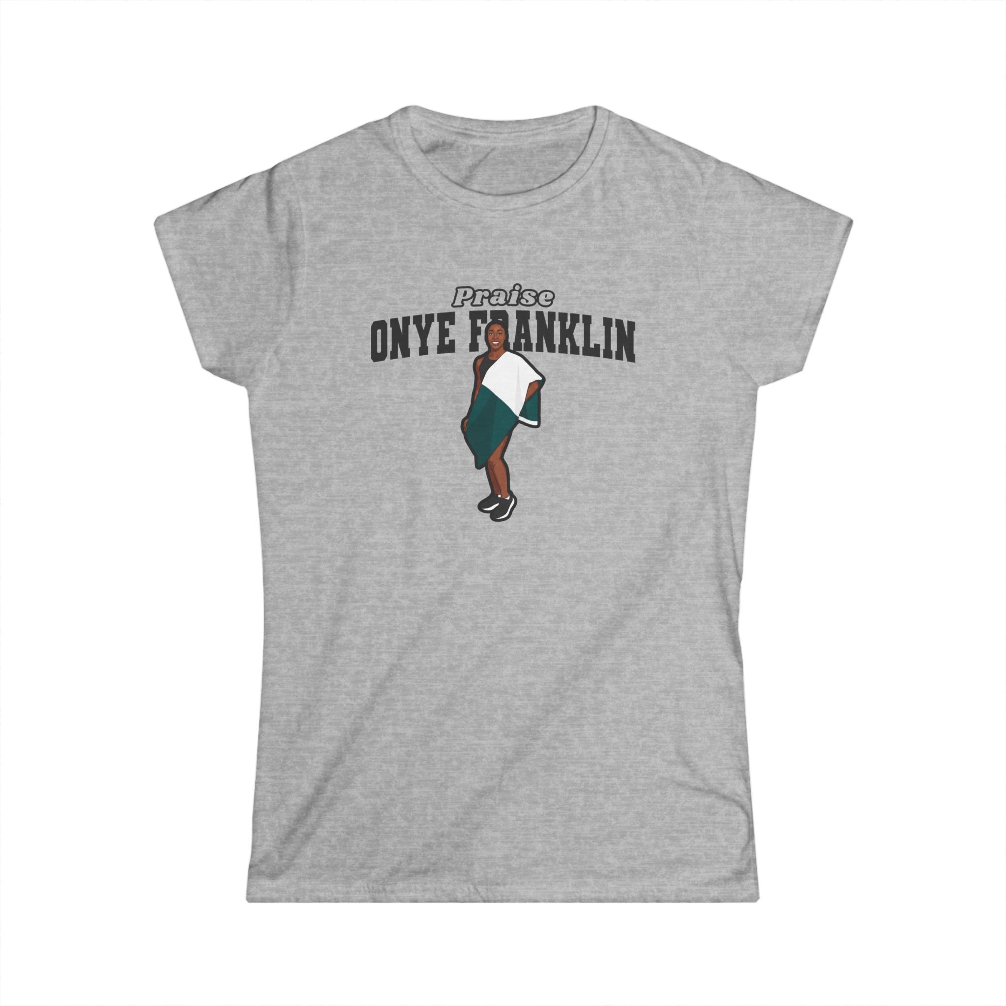 Women's Softstyle Tee — character_name_arch in Grey