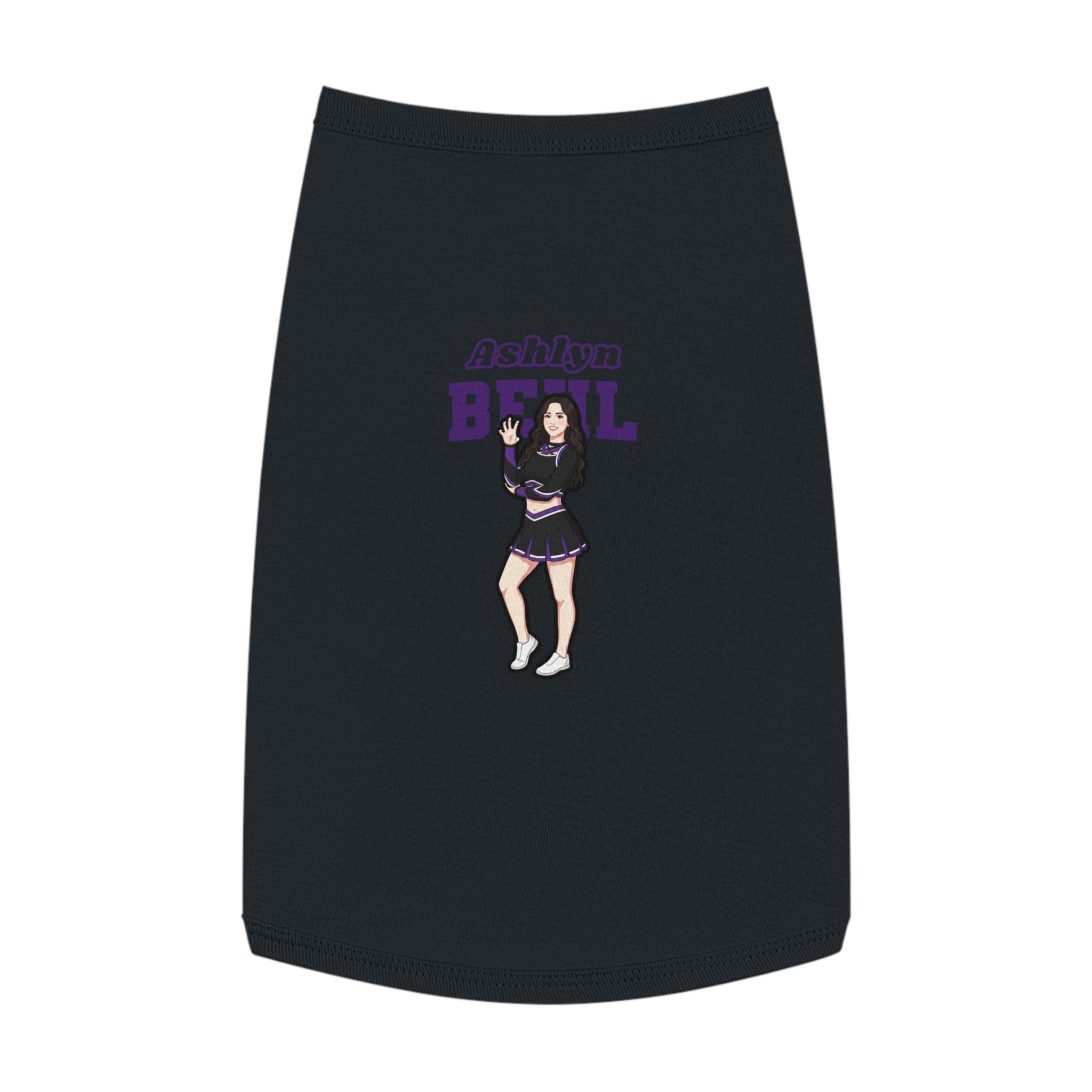 Pet Tank Top — character_name_arch in White