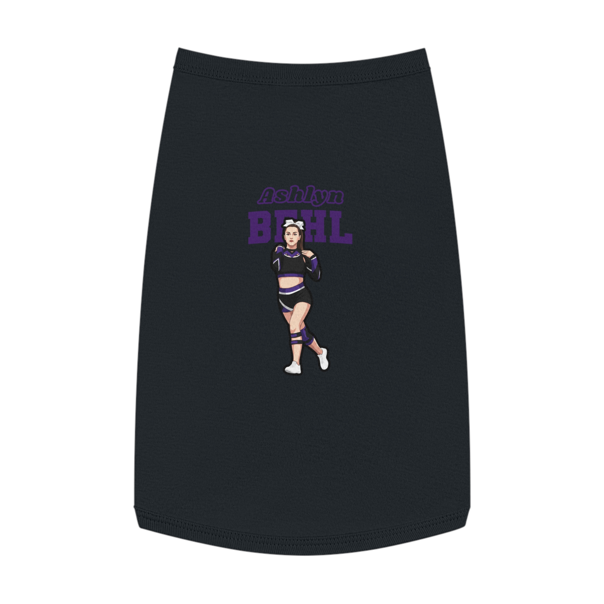 Pet Tank Top — character_name_arch in White