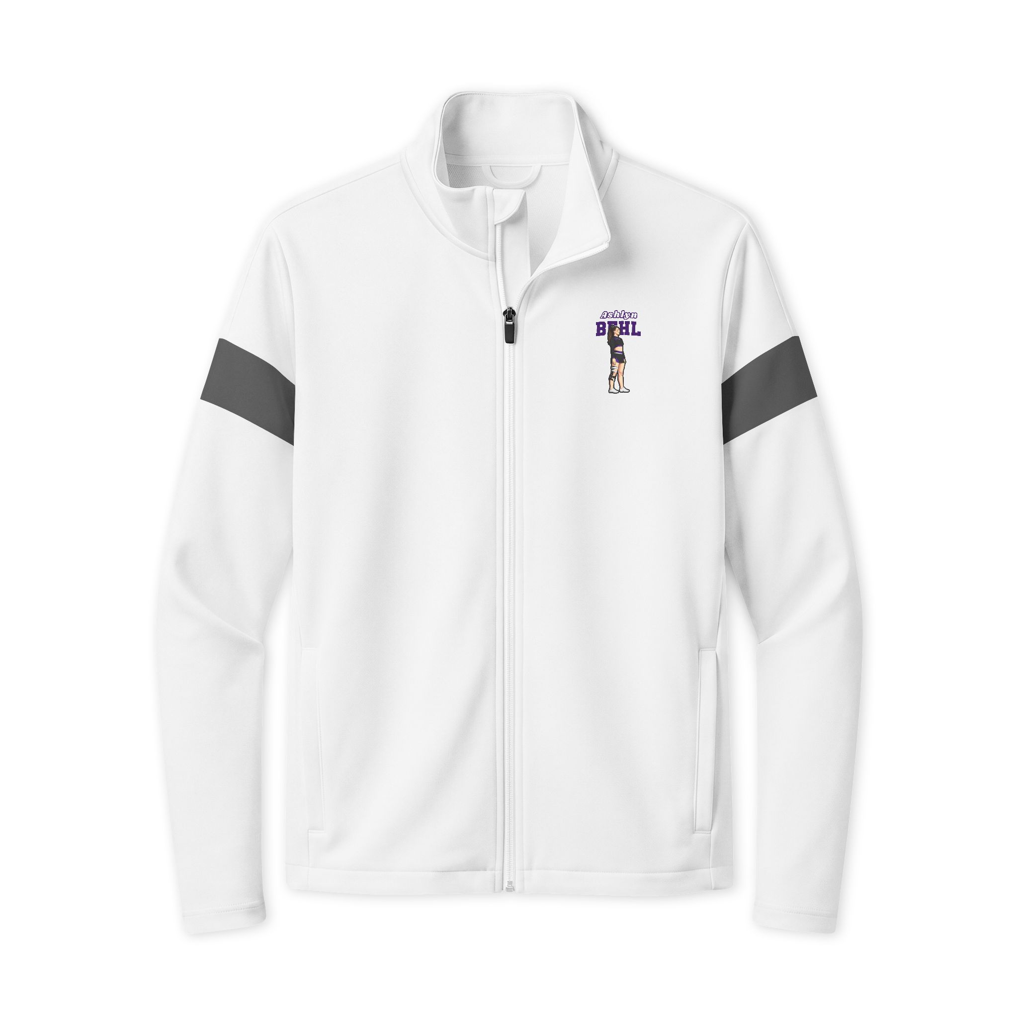 Travel Full-Zip Jacket — character_name_arch in White/ Iron Grey