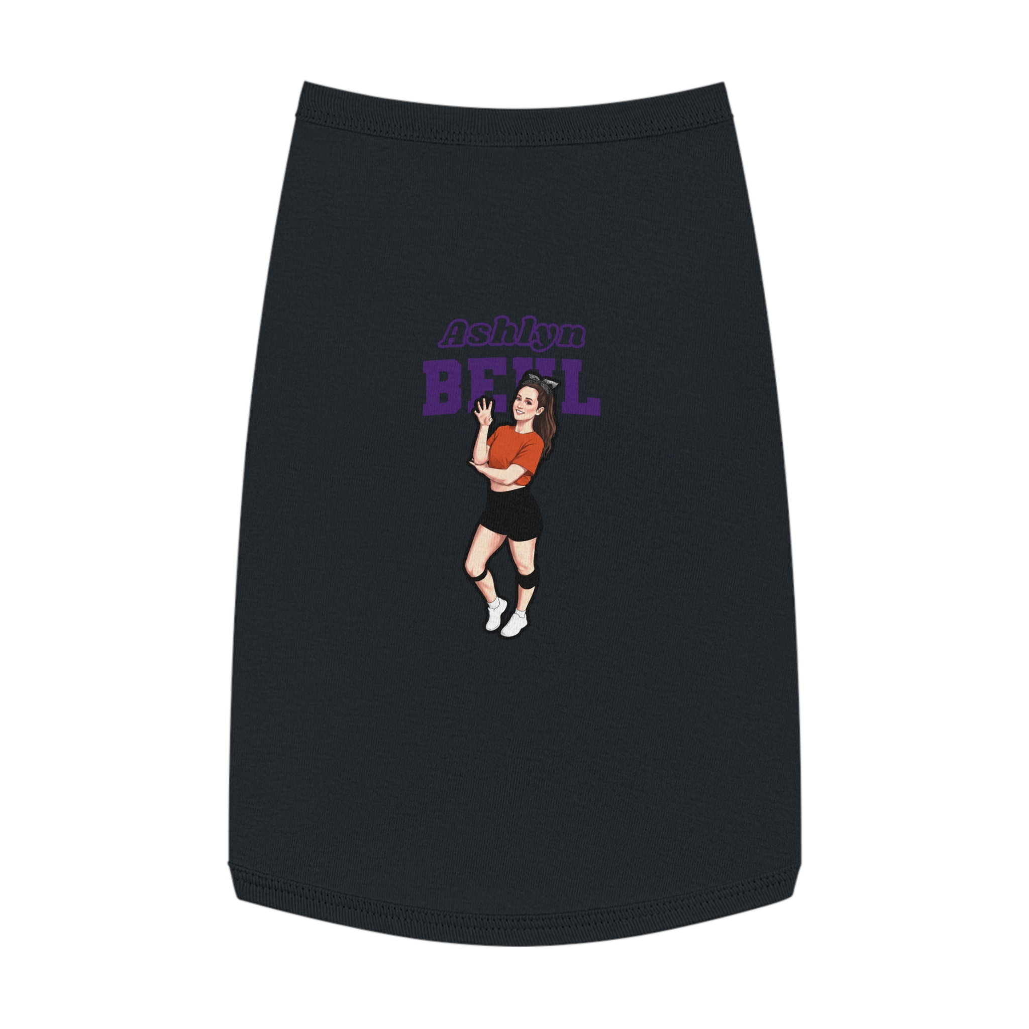 Pet Tank Top — character_name_arch in White