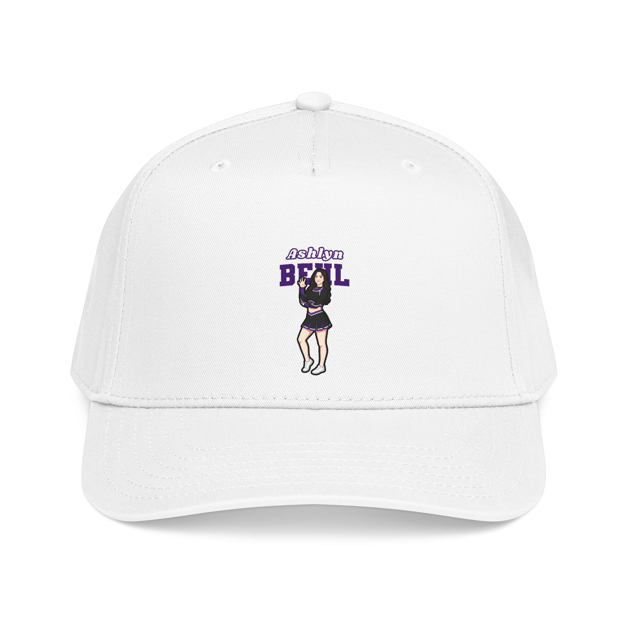 Baseball Cap — character_name_arch in White