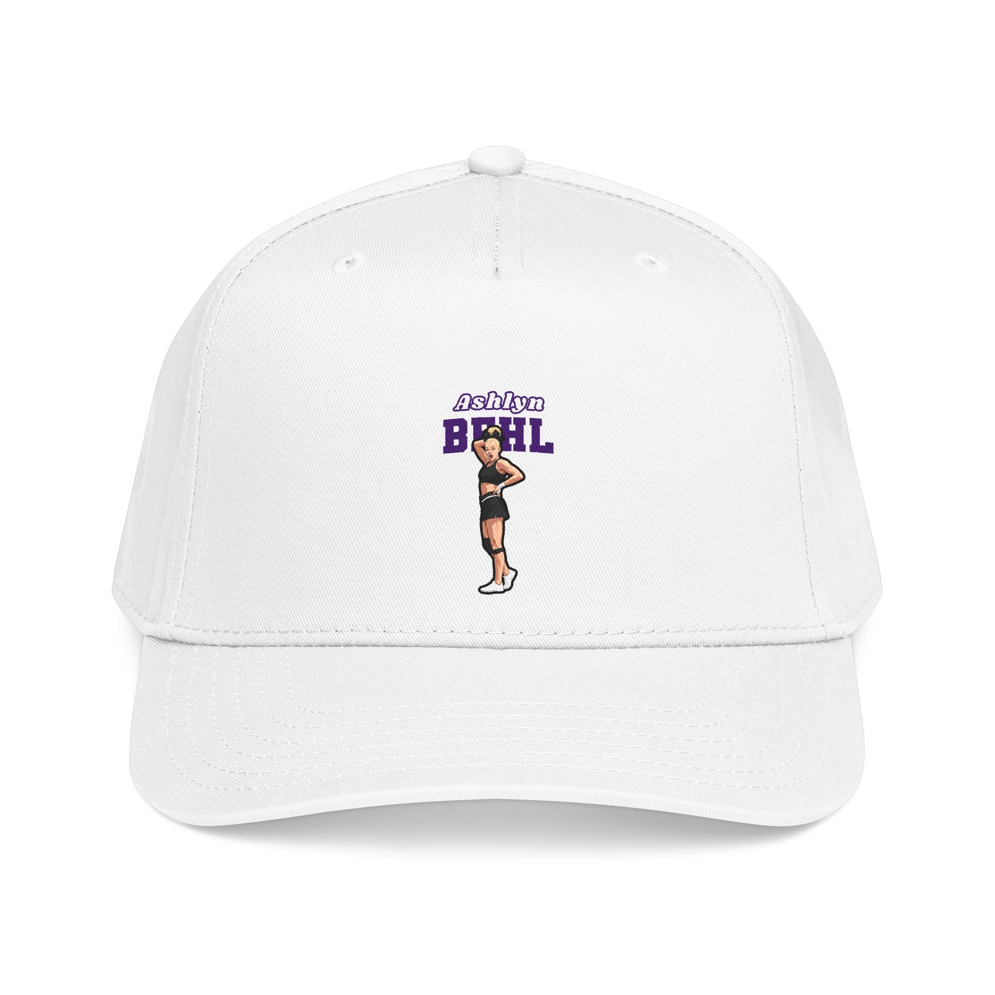 Baseball Cap — character_name_arch in White
