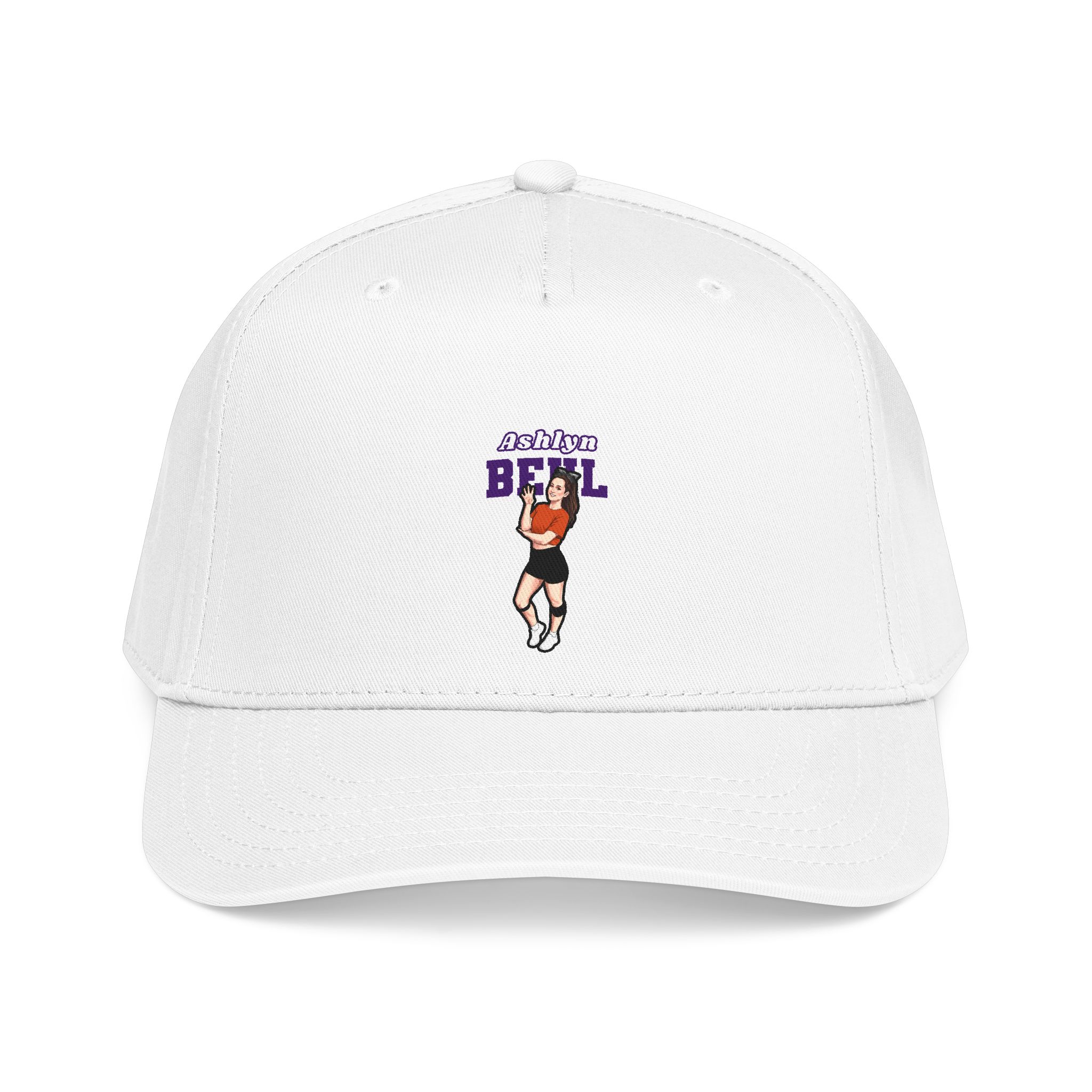 Baseball Cap — character_name_arch in White