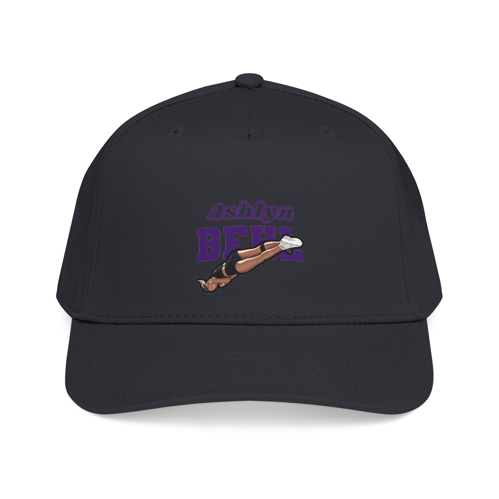 Baseball Cap — character_name_arch in Black
