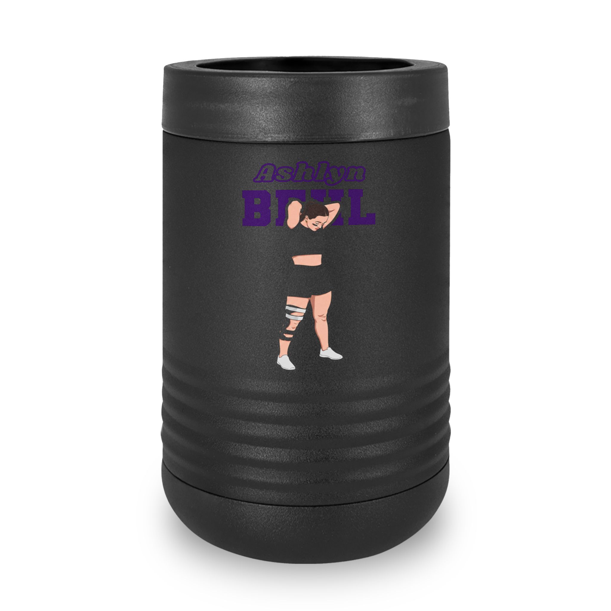 Stainless Can Cooler — character_name_arch in Black