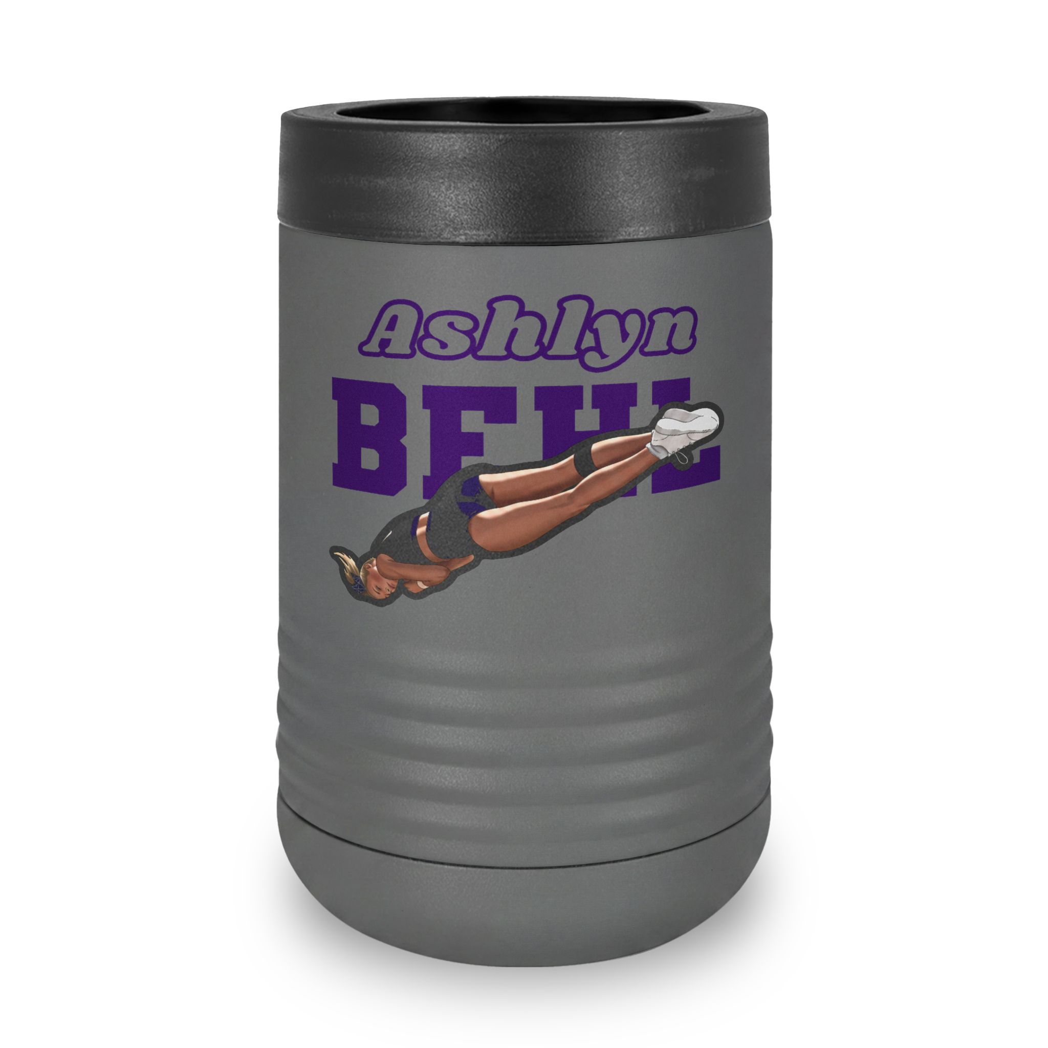 Stainless Can Cooler — character_name_arch in Grey