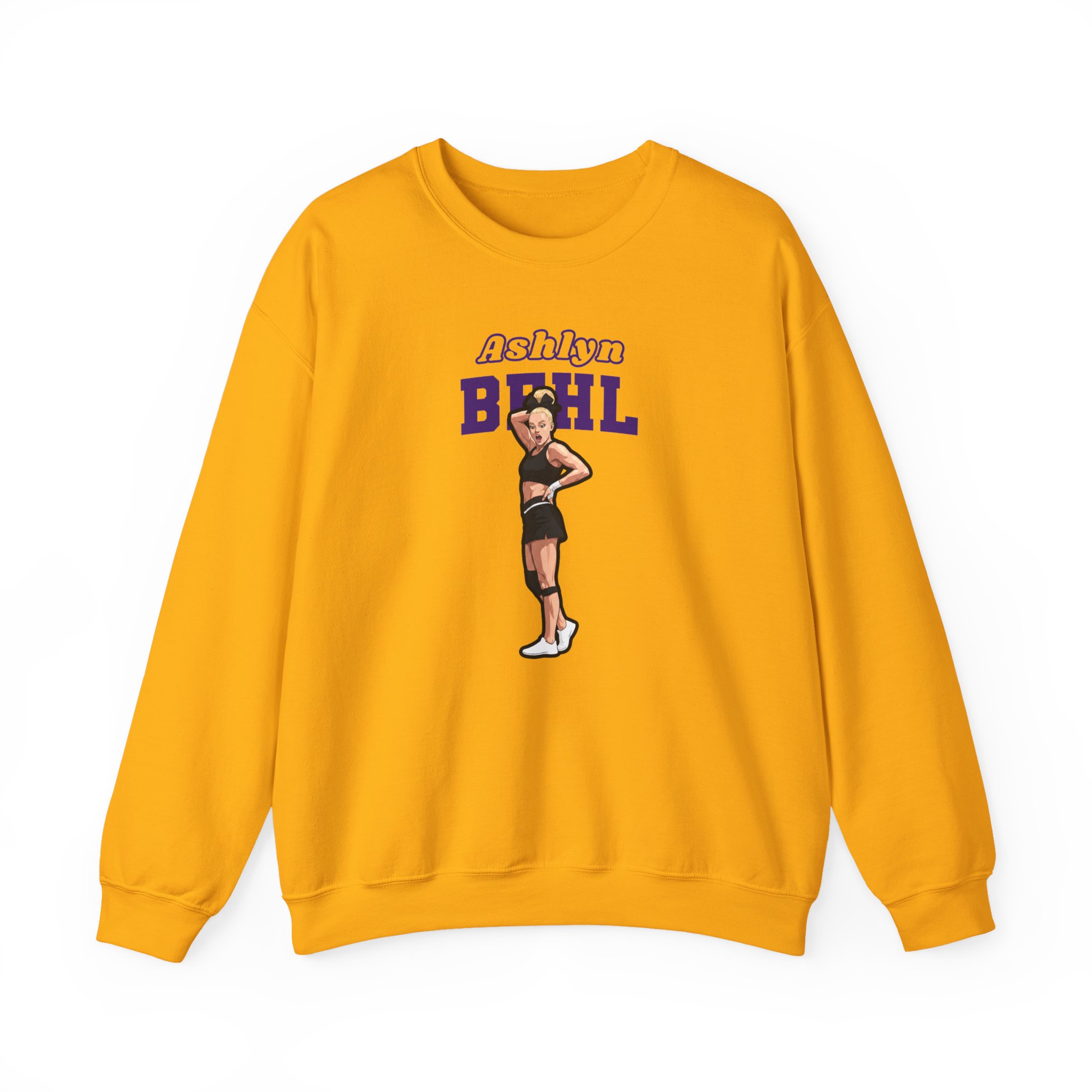 Crewneck Sweatshirt — character_name_arch in Gold