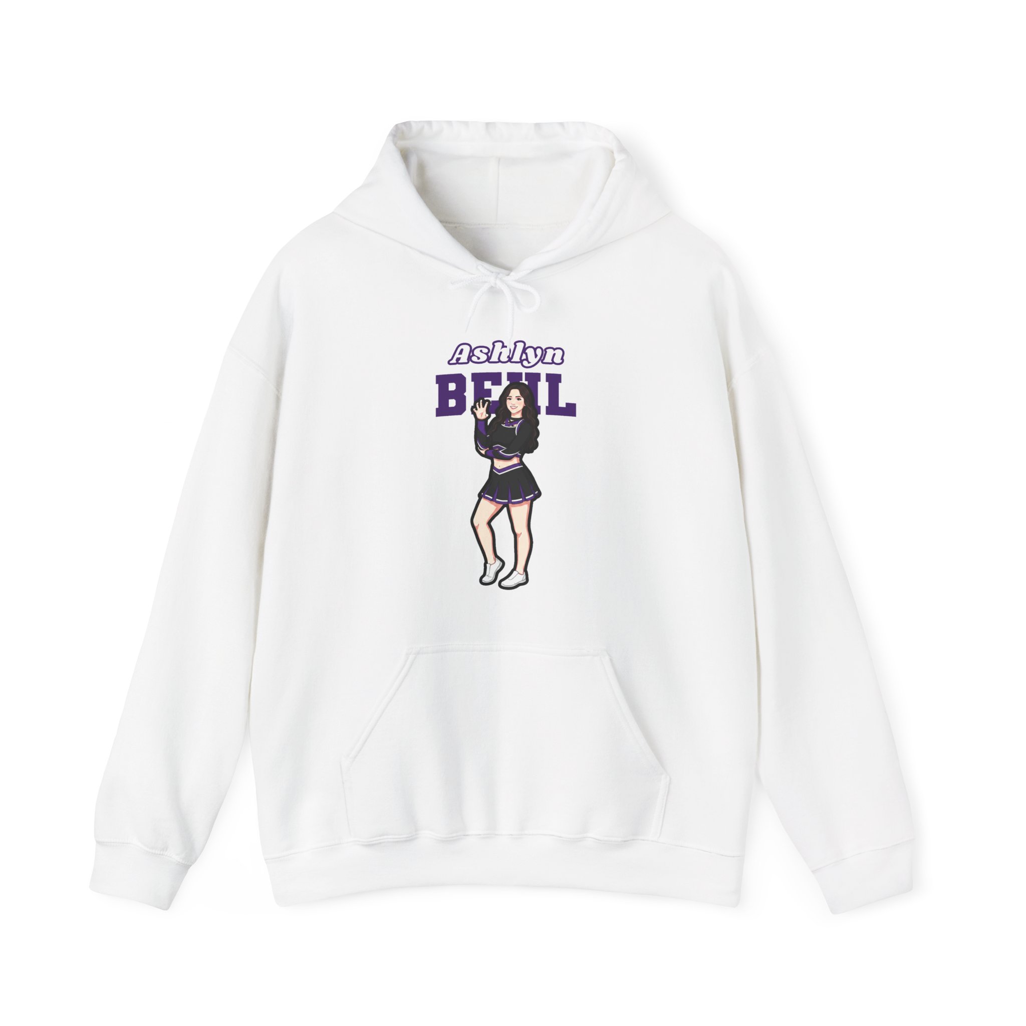 Hoodie — character_name_arch in White