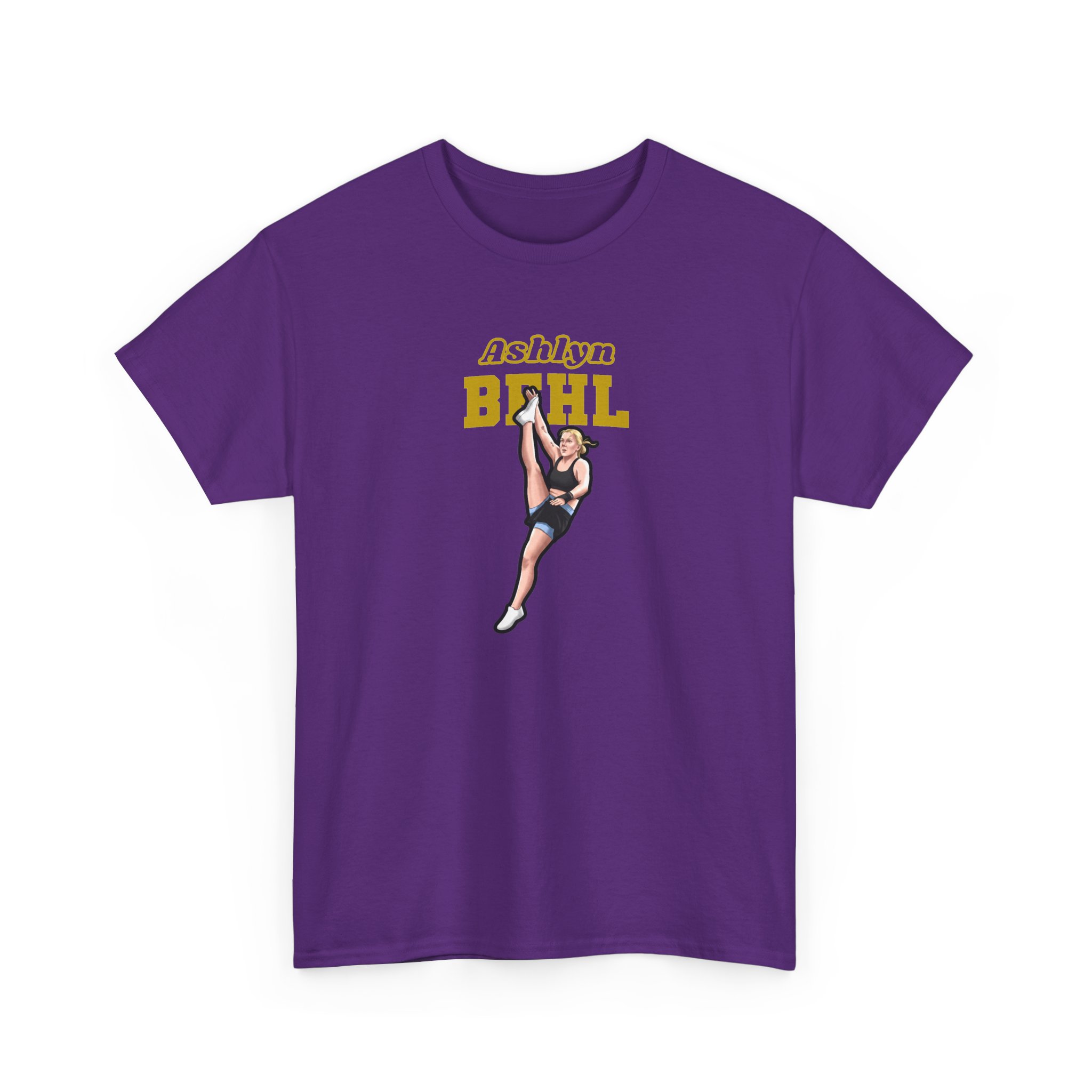 Tee — character_name_arch in Purple