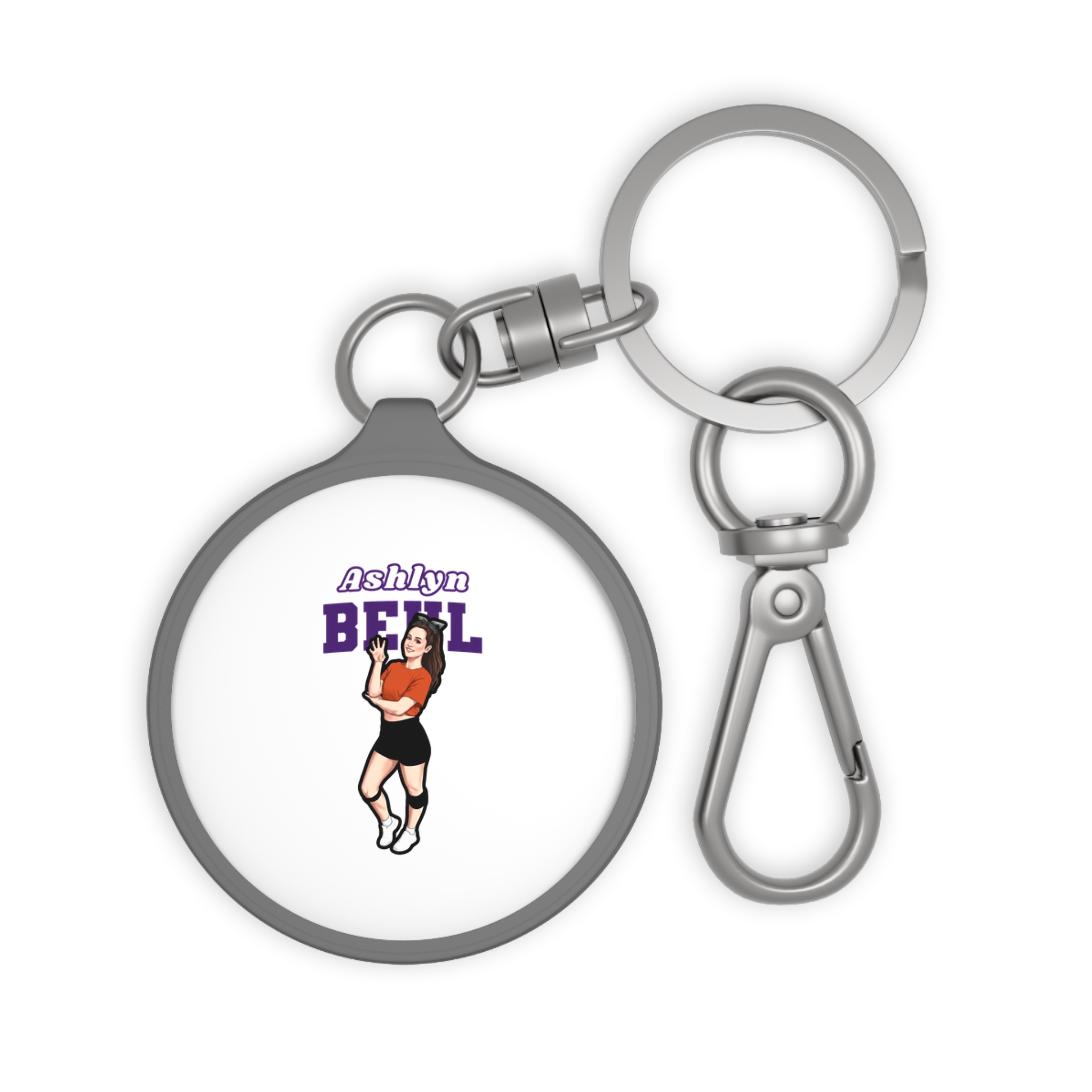 Keychain — character_name_arch in Grey