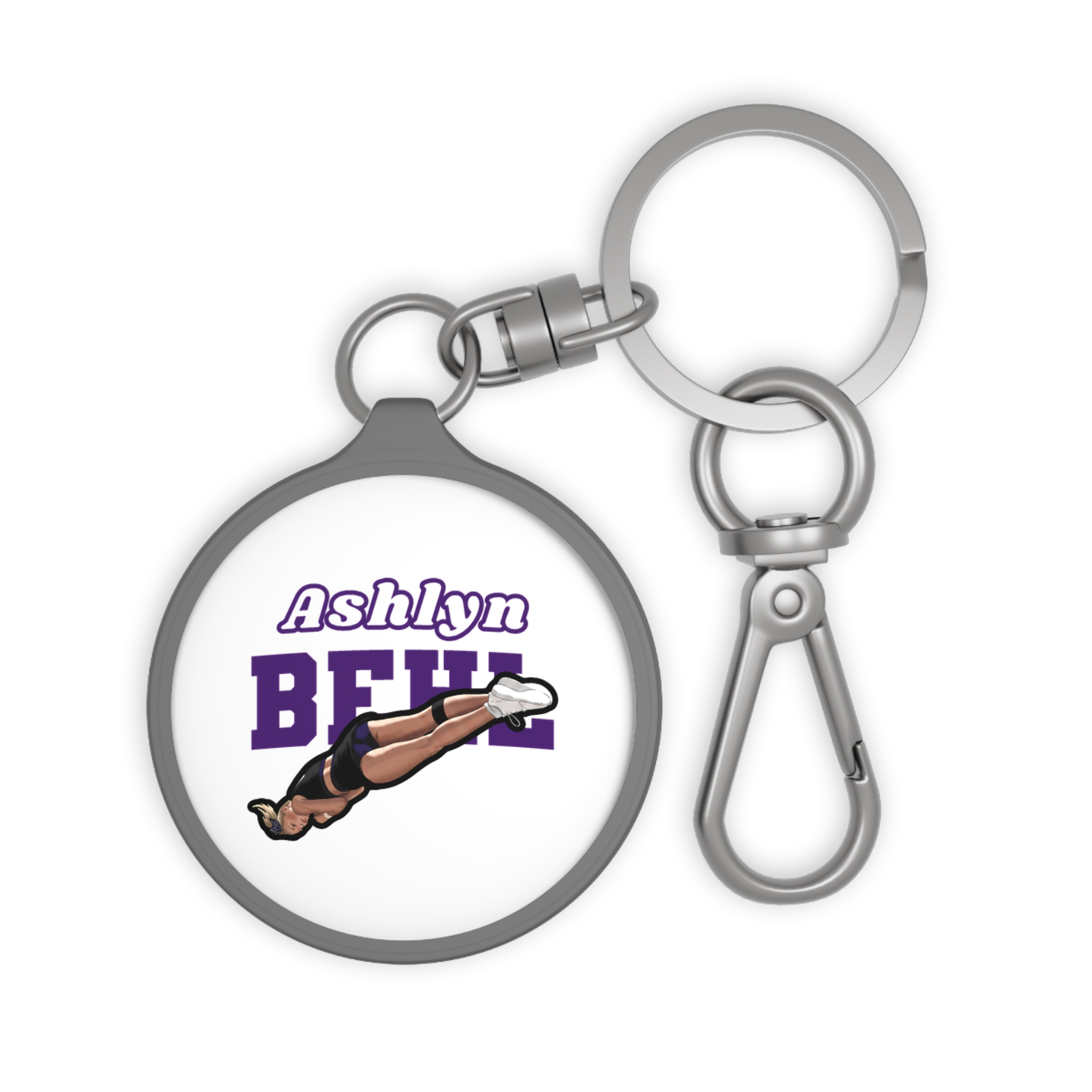 Keychain — character_name_arch in Grey