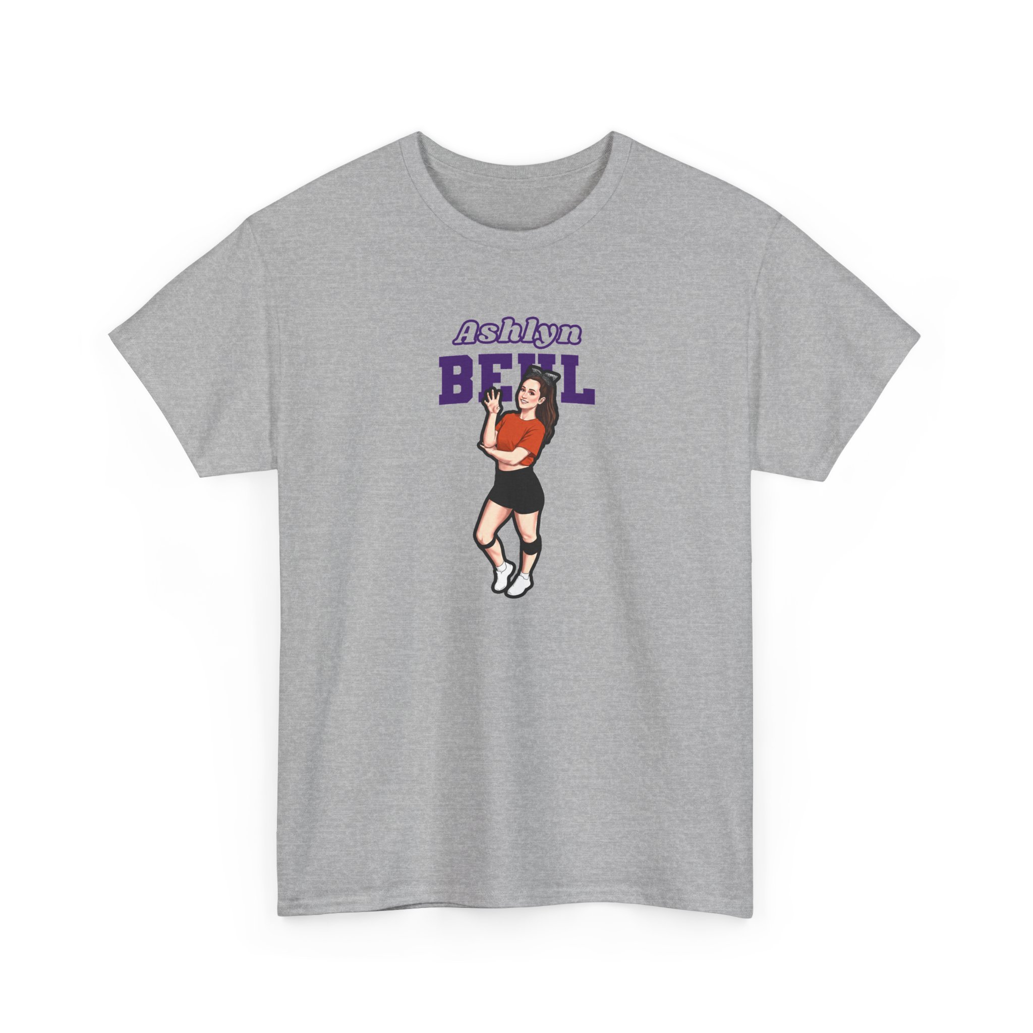 Tee — character_name_arch in Grey