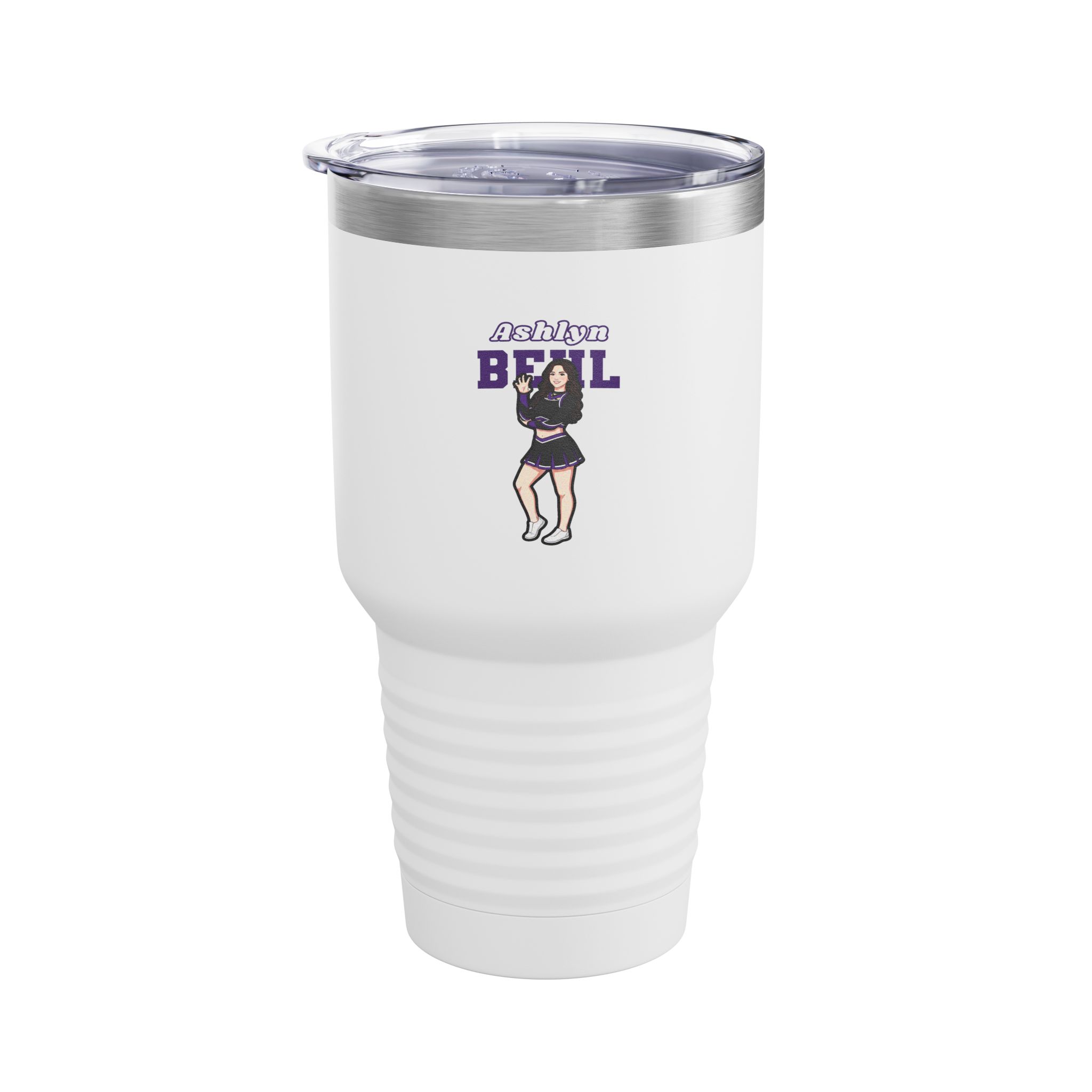 30oz Tumbler — character_name_arch in White