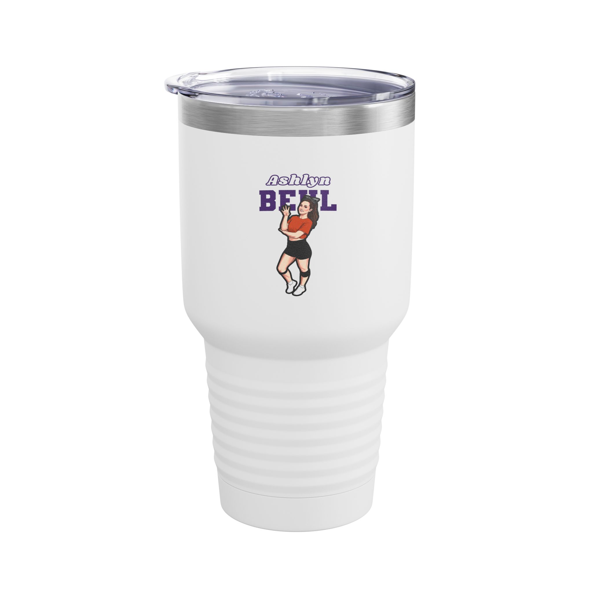 30oz Tumbler — character_name_arch in White