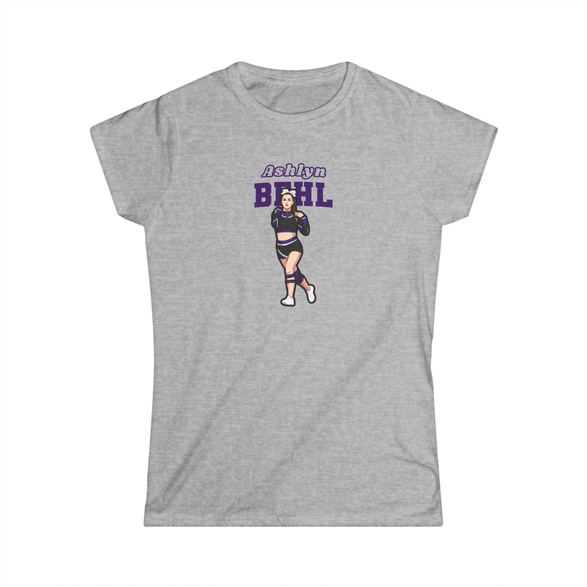 Women's Softstyle Tee — character_name_arch in Grey